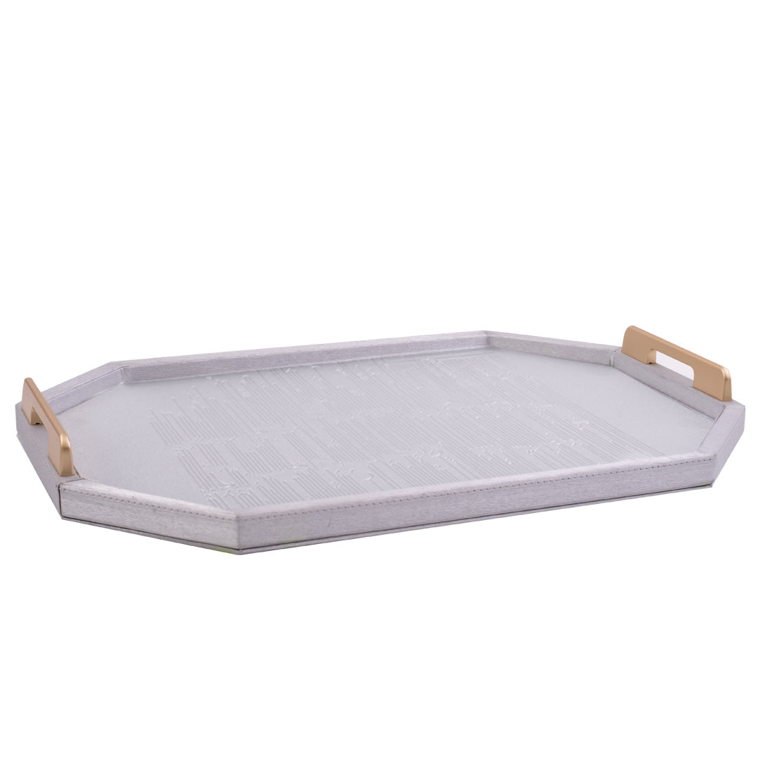 Dimlaj Hayat Serving Tray (Sliver) - Premium Trays & Accessories from Hayat By Dimlaj - Just $90! Shop online now at Dimlaj Jordan