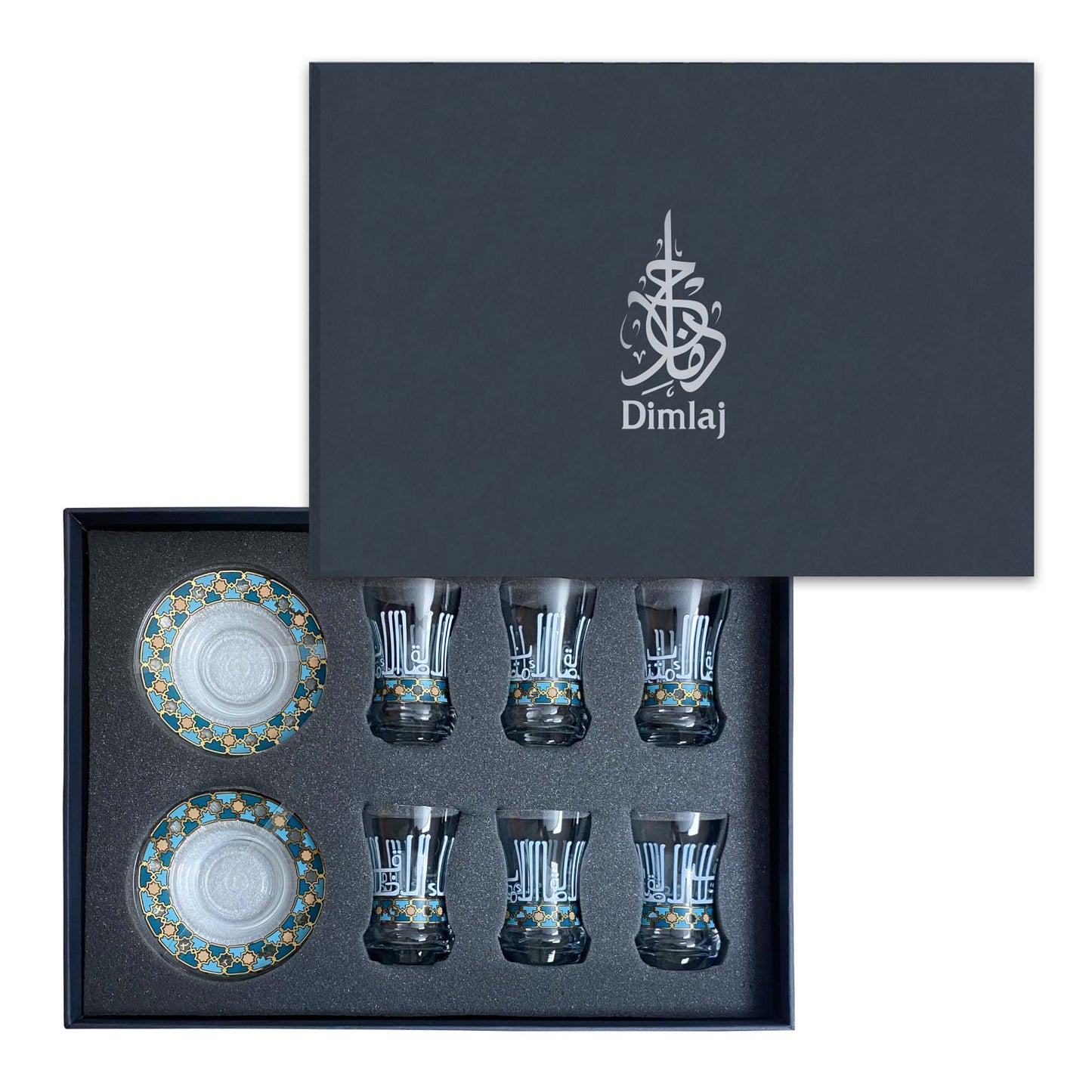 Dimlaj Asala Set Of 12 Pcs Tea Cups And Saucers - Premium Tea Cups from Asala By Dimlaj - Just $95! Shop online now at Dimlaj Jordan