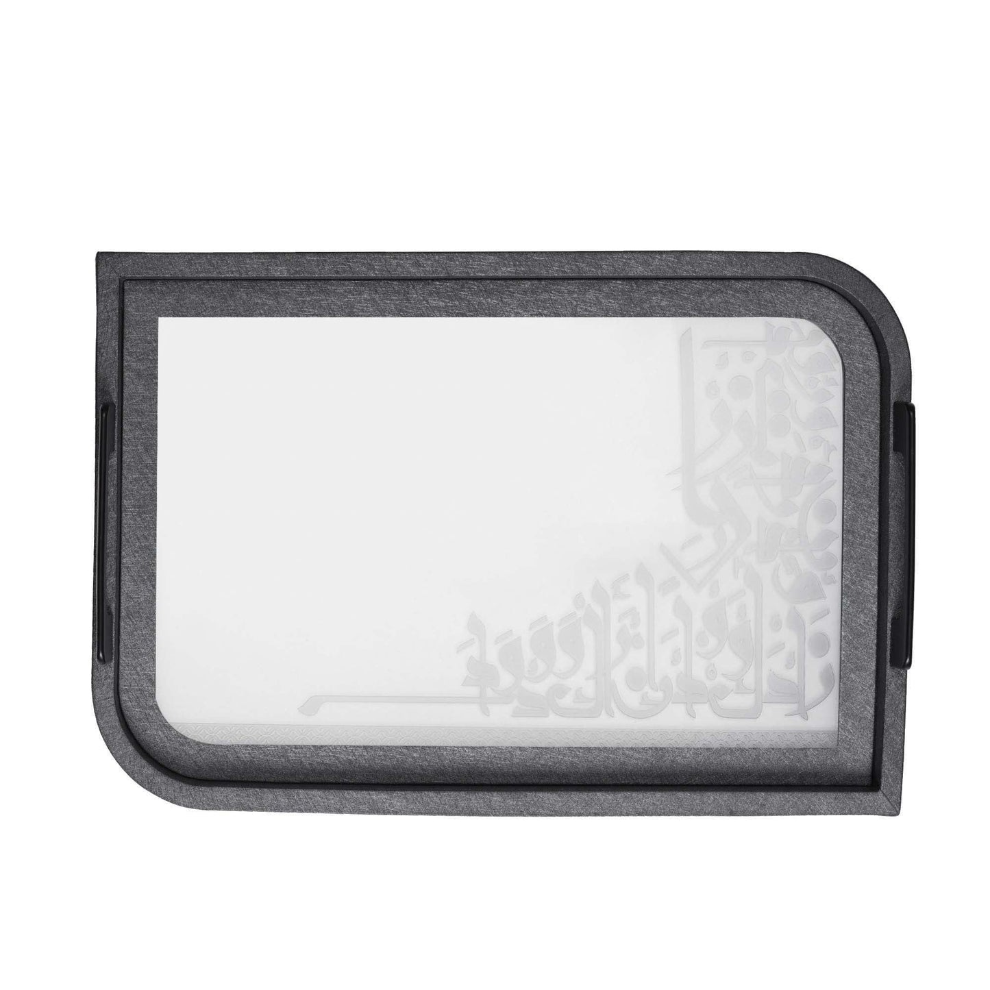 Dimlaj Wadoud Acrylic Serving Tray (Metallic Smokey Grey) - Premium Trays from Wadoud By Dimlaj - Just $70! Shop online now at Dimlaj Jordan