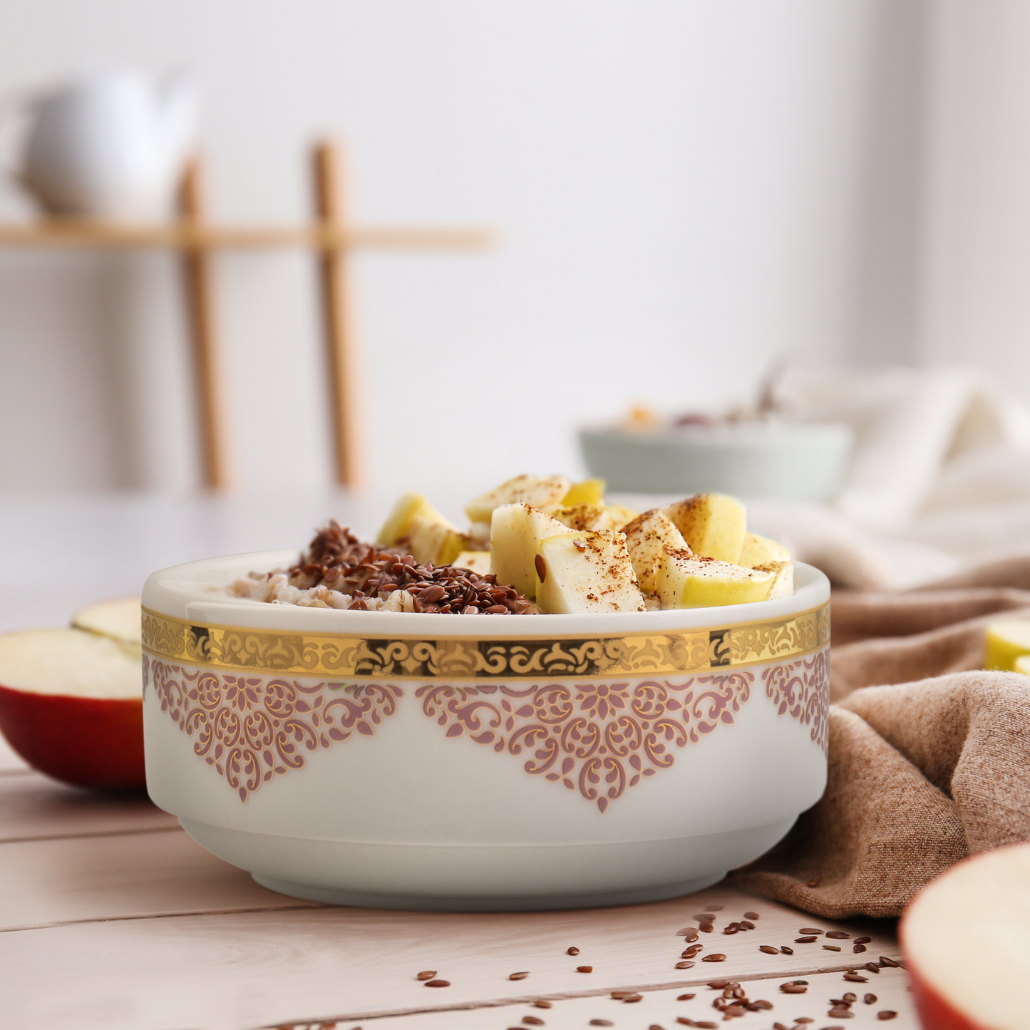 Dimlaj Selena Set of 2 Pcs Porcelain Bowl set (Gold & Pink) - Premium Bowls from Selena By Dimlaj - Just $59.500! Shop online now at Dimlaj Jordan