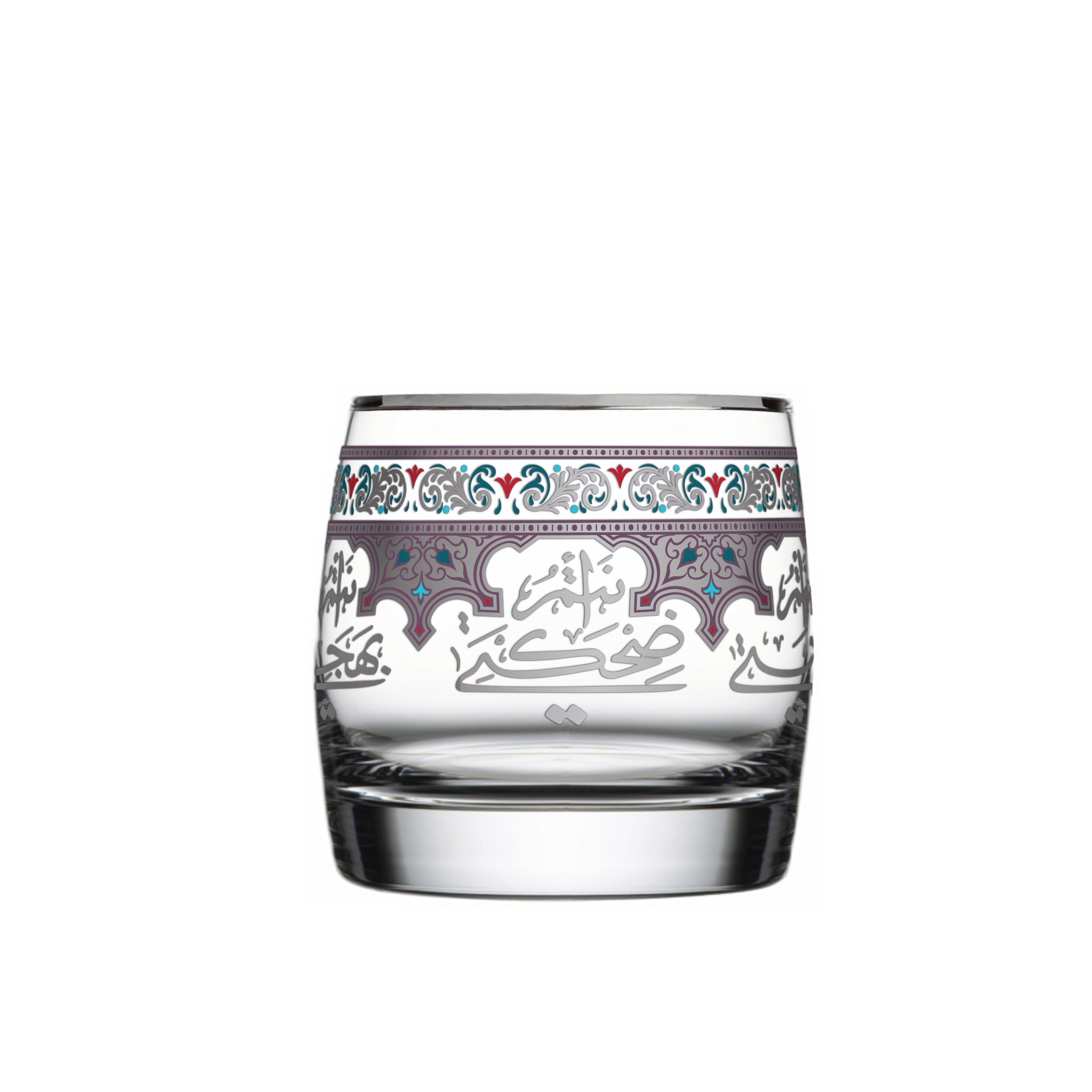 Dimlaj Suroor Set of 6 Pcs Short Tumblers (Platinum) | Home