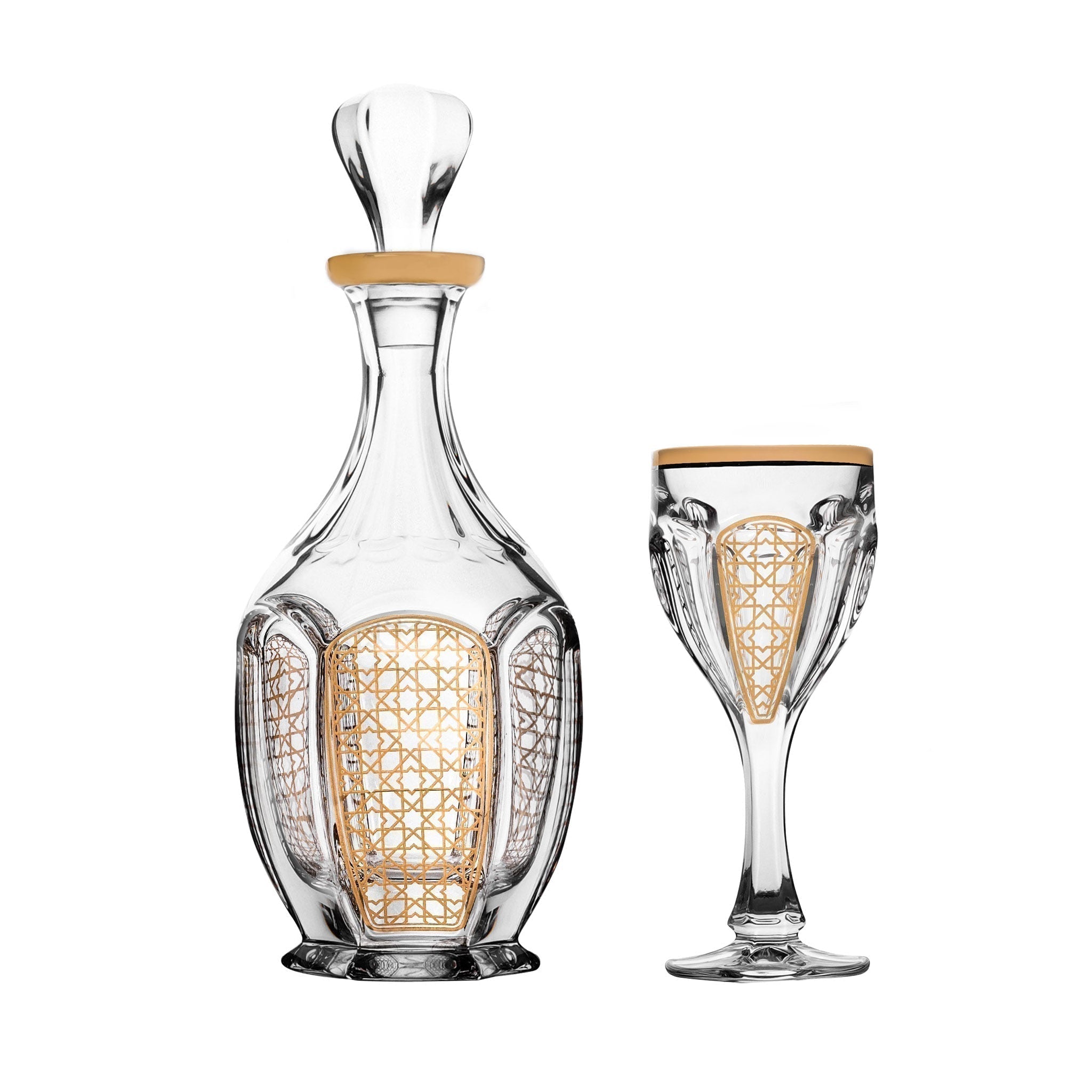 Dimlaj Cordoba Set of 5 Pcs Crystal Drinkset | Home