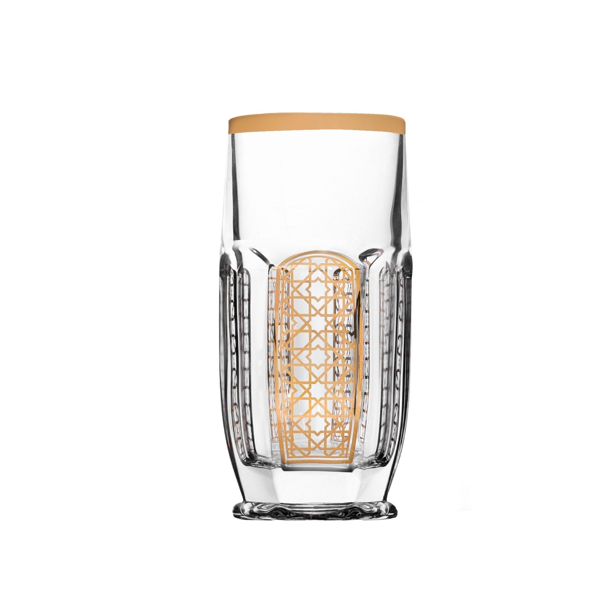 Dimlaj Cordoba Set of 4 Pcs Highball Tumblers (Gold) | Home