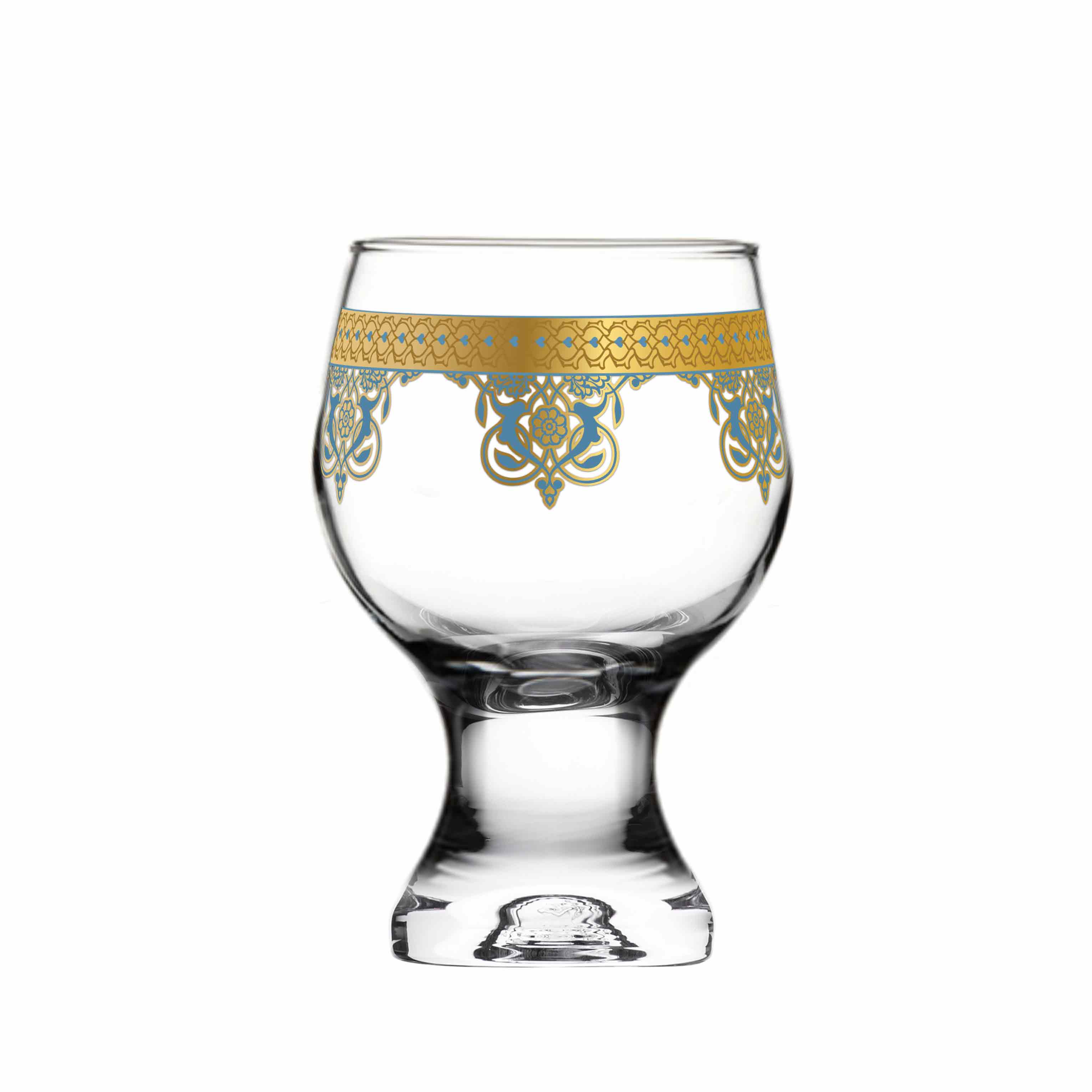 Dimlaj Rayhan Set of 6 Pcs Goblet Stems (Gold) | Home