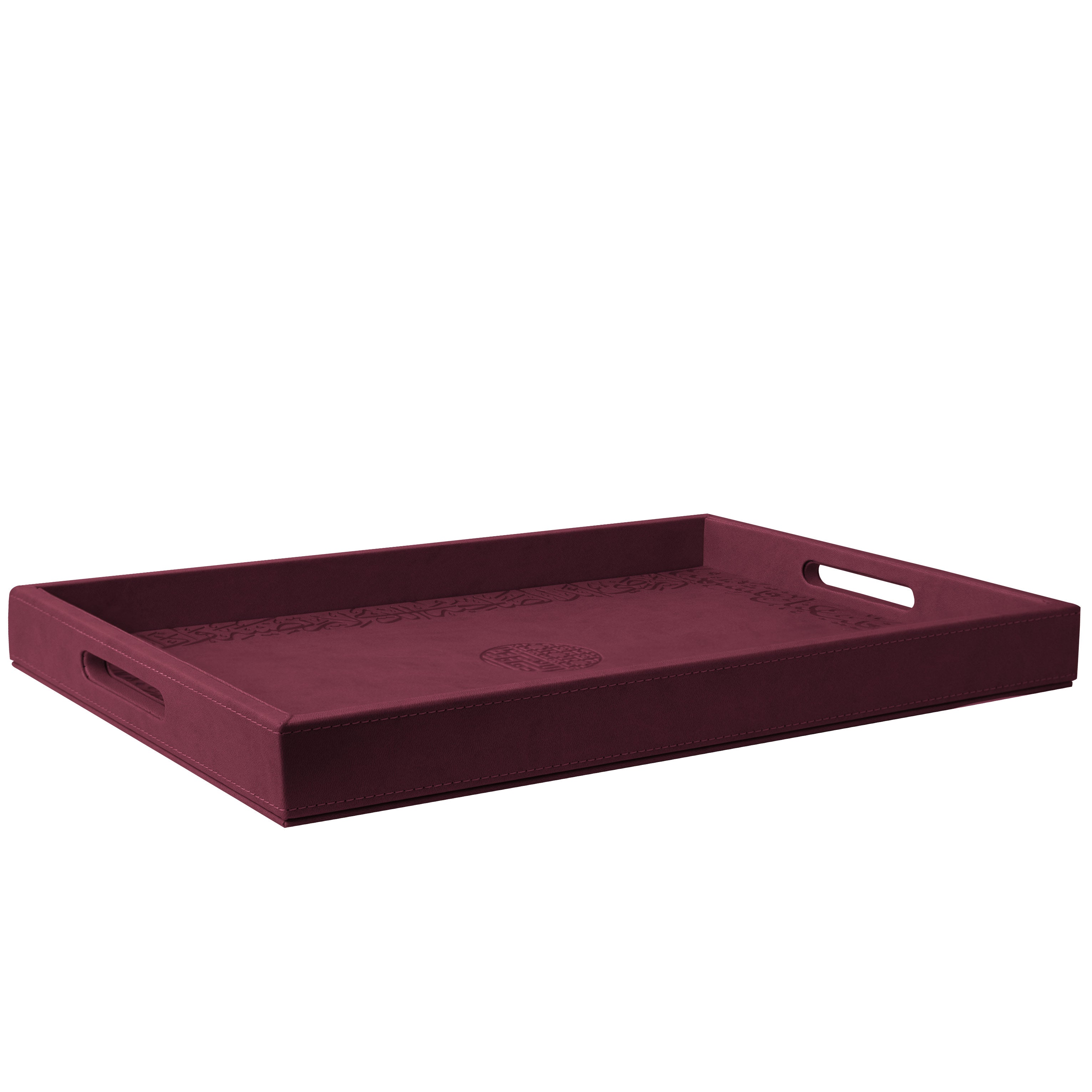 Dimlaj Kareem Large Serving Tray (Burgundy) | Home