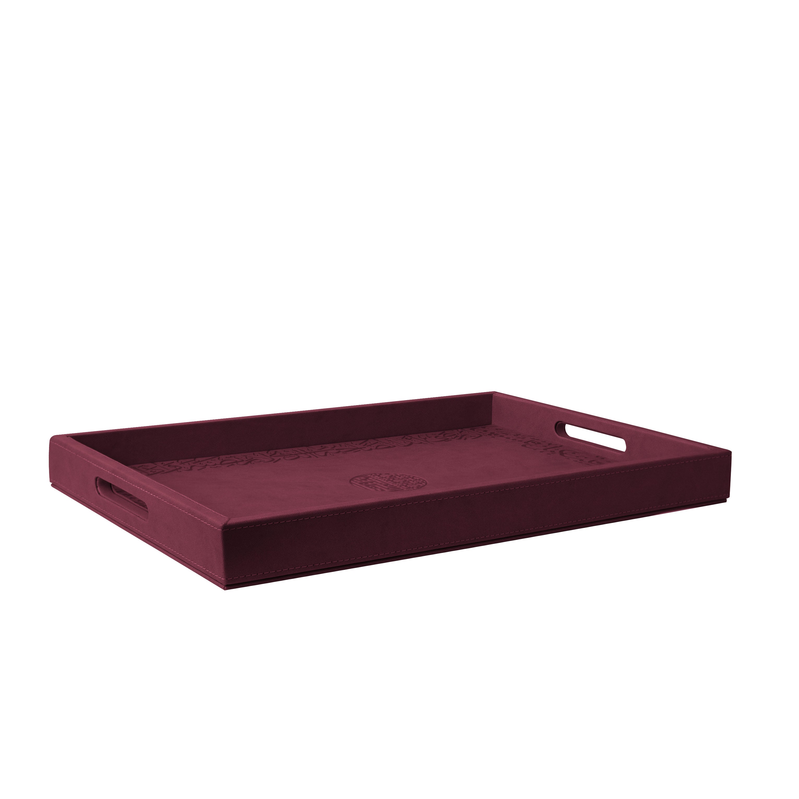 Dimlaj Kareem Small Serving Tray (Burgundy) | Home