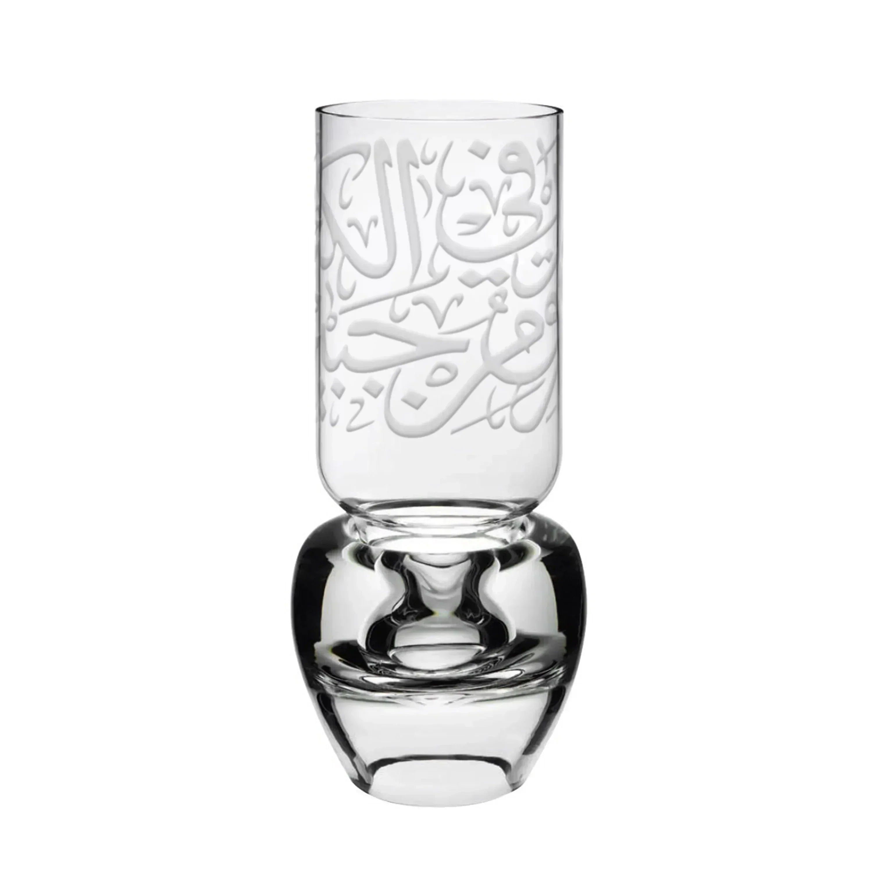 Dimlaj Thuluth Crystal Lantern Light (Engraved) | Home