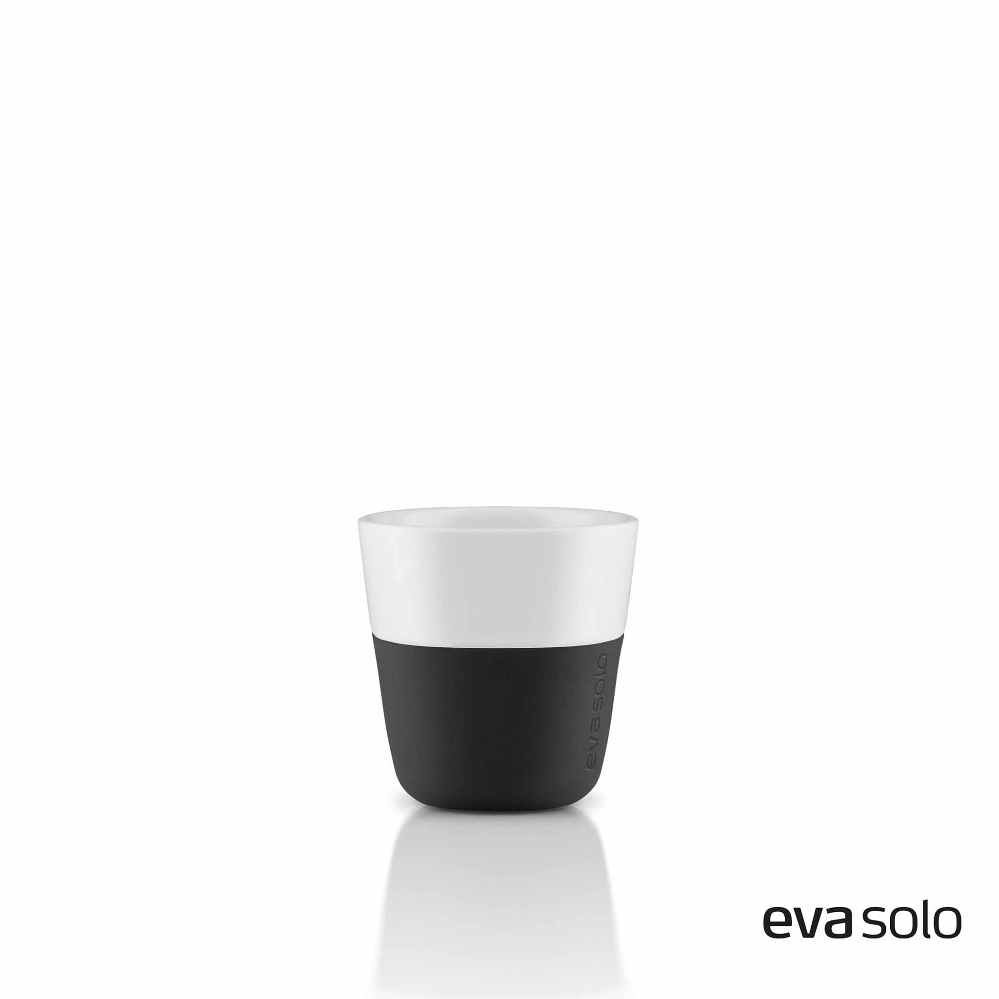 Set of 2 Pcs Small Espresso Cups Black | Home