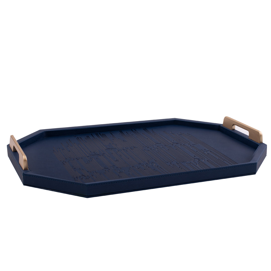 Dimlaj Hayat Serving Tray (Navy Blue) - Premium Trays & Accessories from Hayat By Dimlaj - Just $90! Shop online now at Dimlaj Jordan 