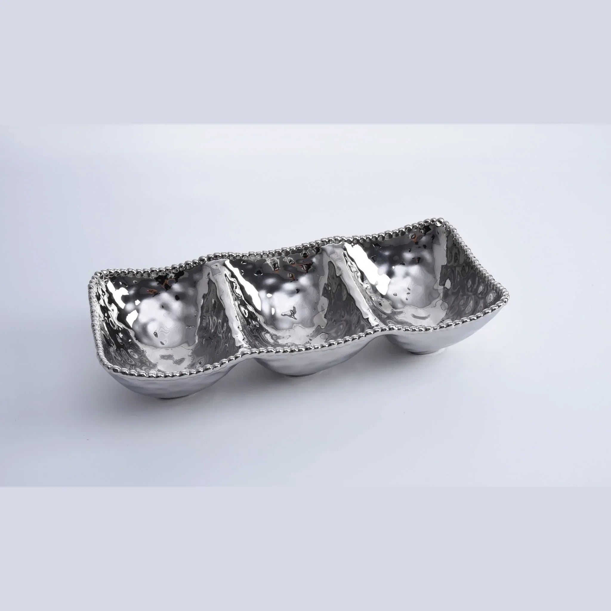 3 Sections Serving Piece Shiny Full Silver | Home 3 Sections Serving Piece Shiny Full Silver | Home