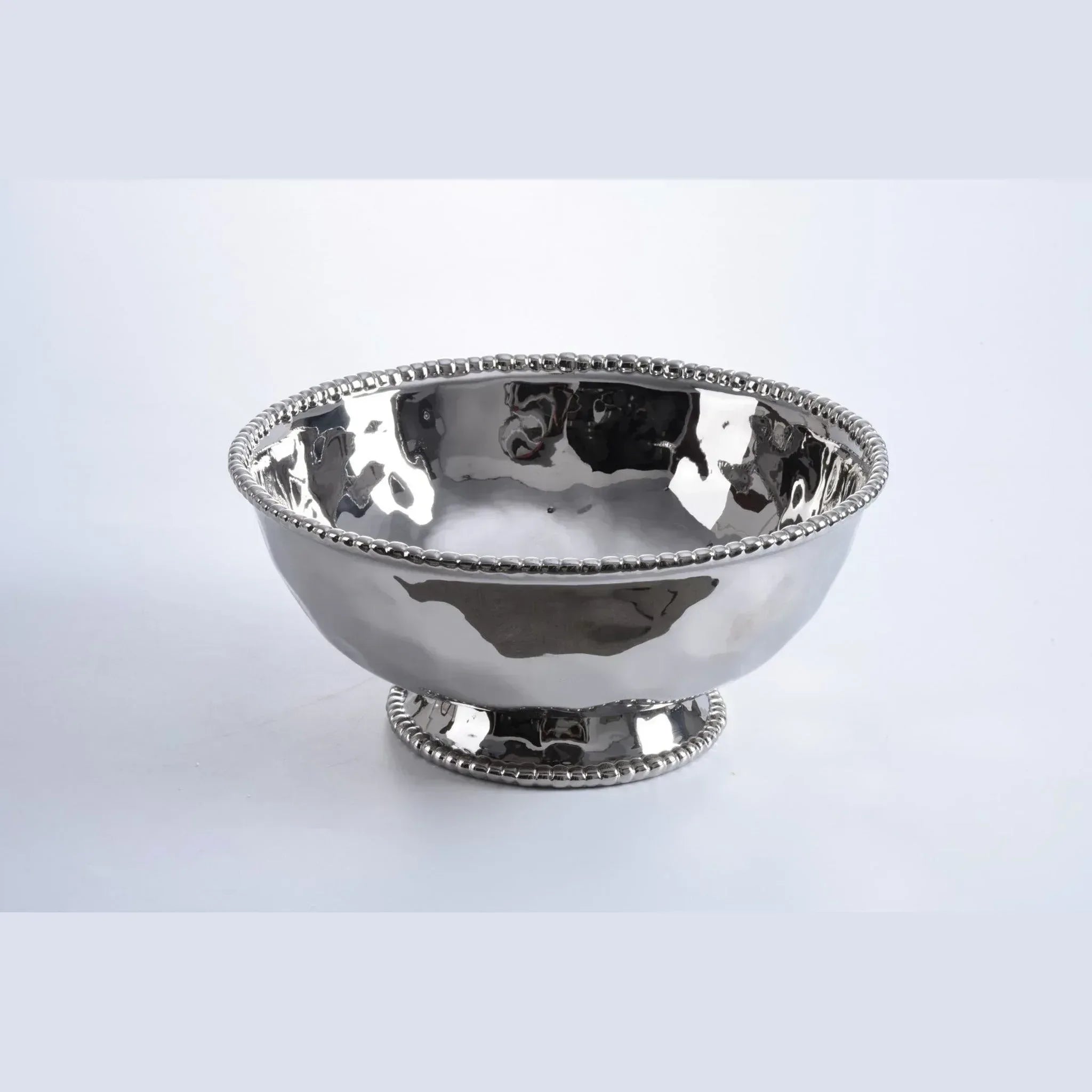 Large Bowl Shiny Full Silver | Home
