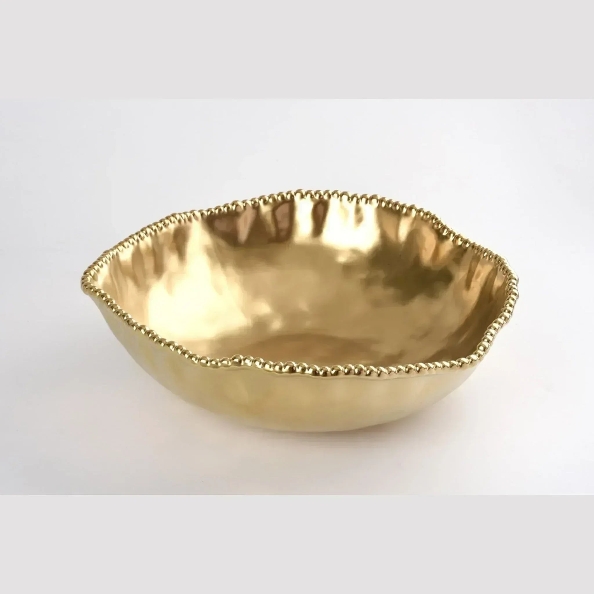 Large Serving Bowl Matte Gold | Home