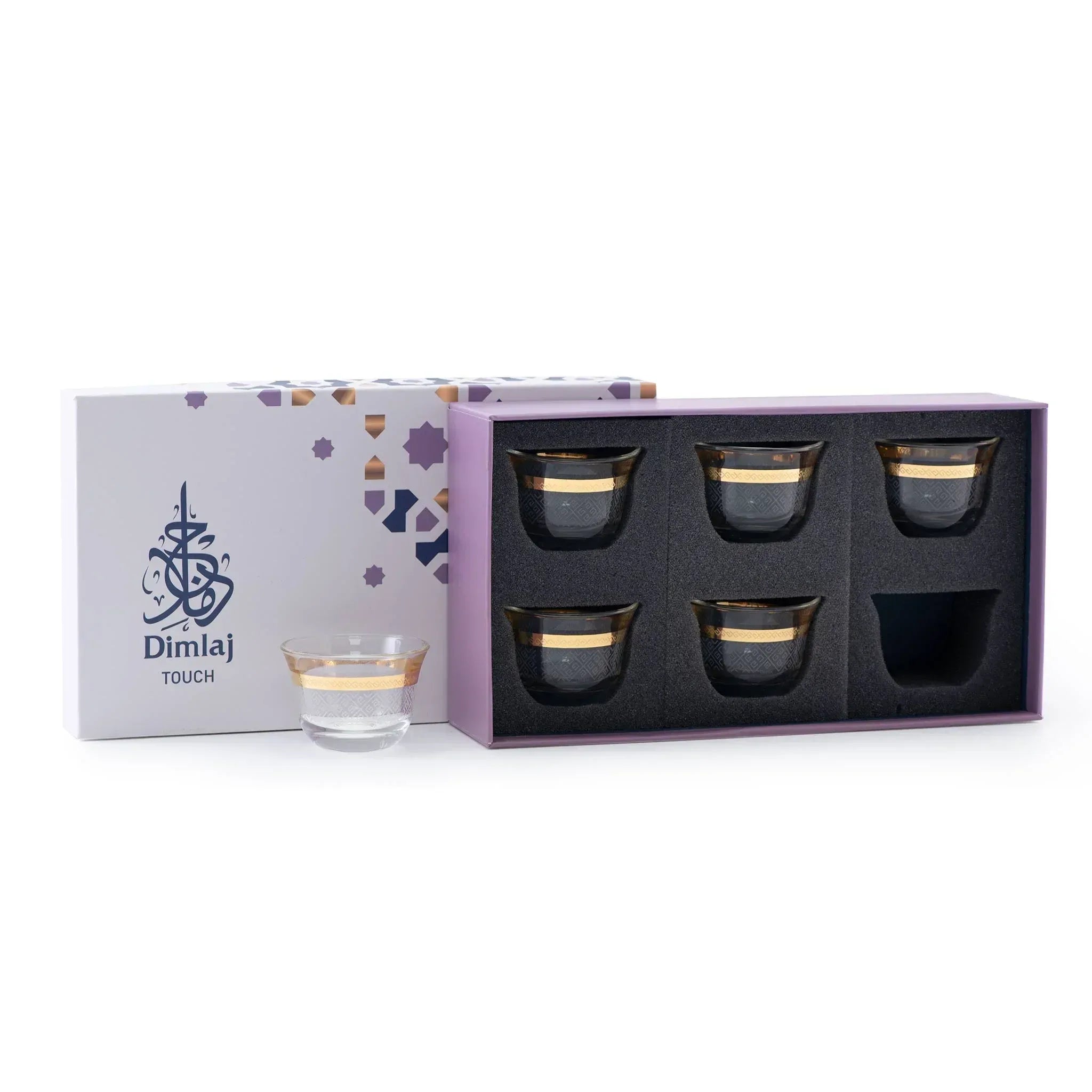 Touch Crown Set Of 6 Pcs Cawa Cups | Home Touch Crown Set Of 6 Pcs Cawa Cups | Home
