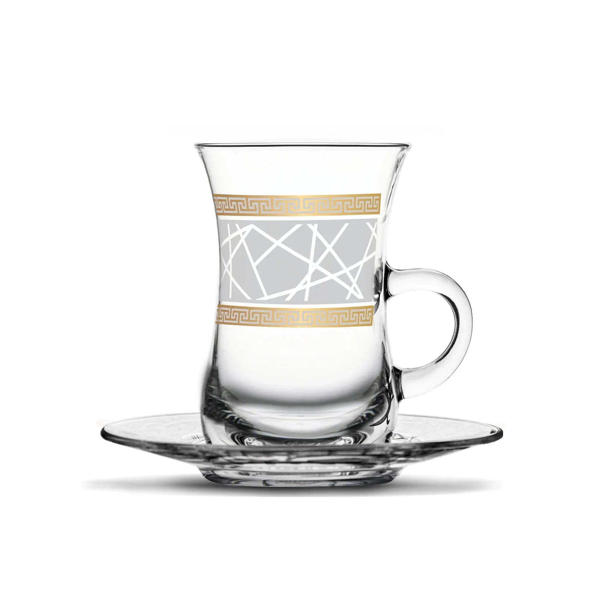 Touch Elena Set Of 6 Pcs Tea Cups and Saucers | Home Touch Elena Set Of 6 Pcs Tea Cups and Saucers | Home