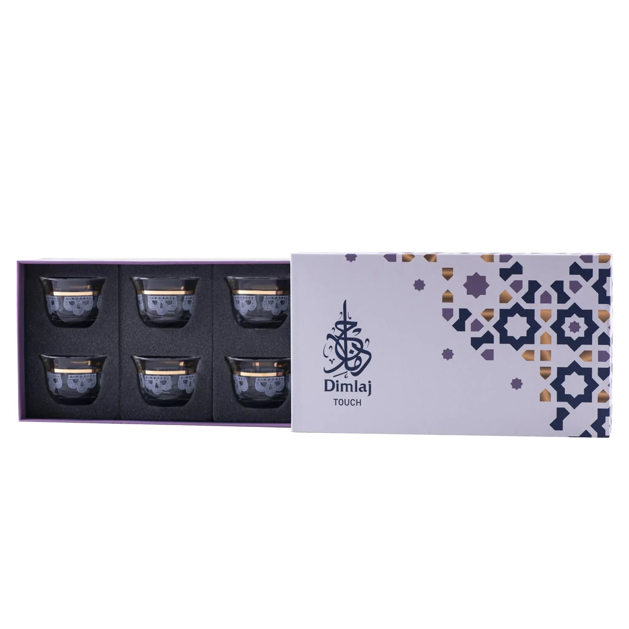 Touch Mood Set Of 6 Pcs Cawa Cups | Home Touch Mood Set Of 6 Pcs Cawa Cups | Home
