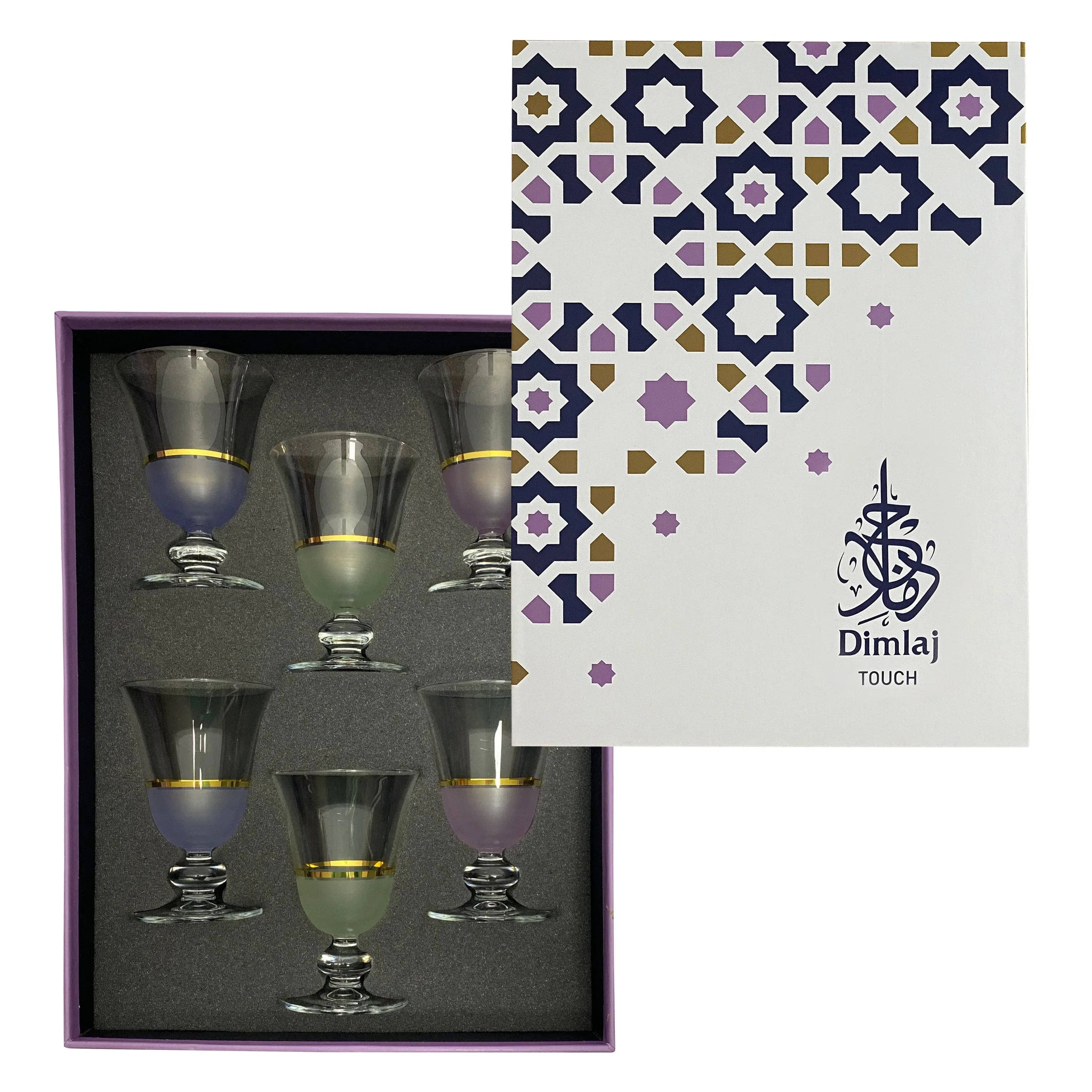 Touch Luminous Set of 6 Pcs Goblet Stems | Home Touch Luminous Set of 6 Pcs Goblet Stems | Home