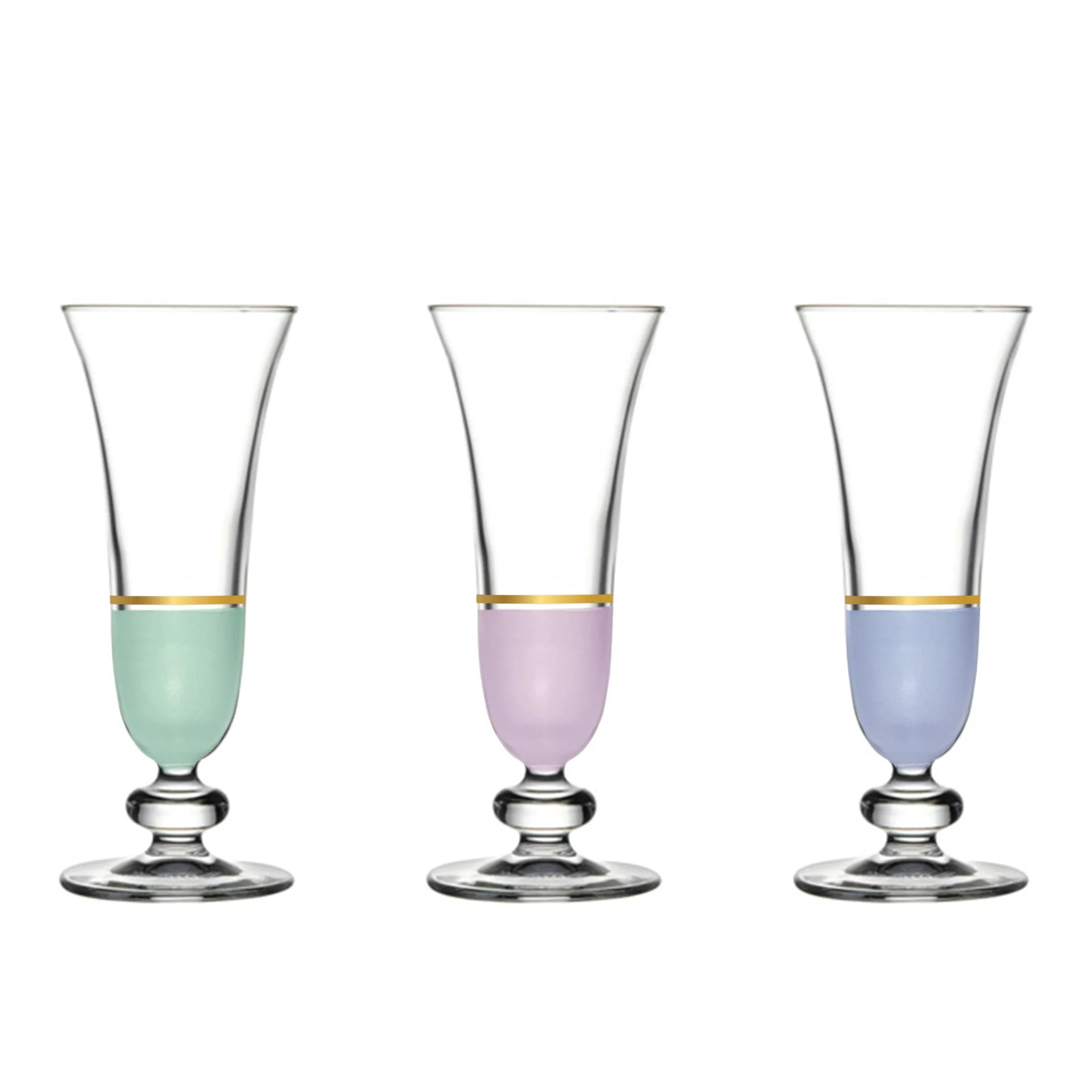Touch Luminous Set of 6 Pcs Flute Stems | Home