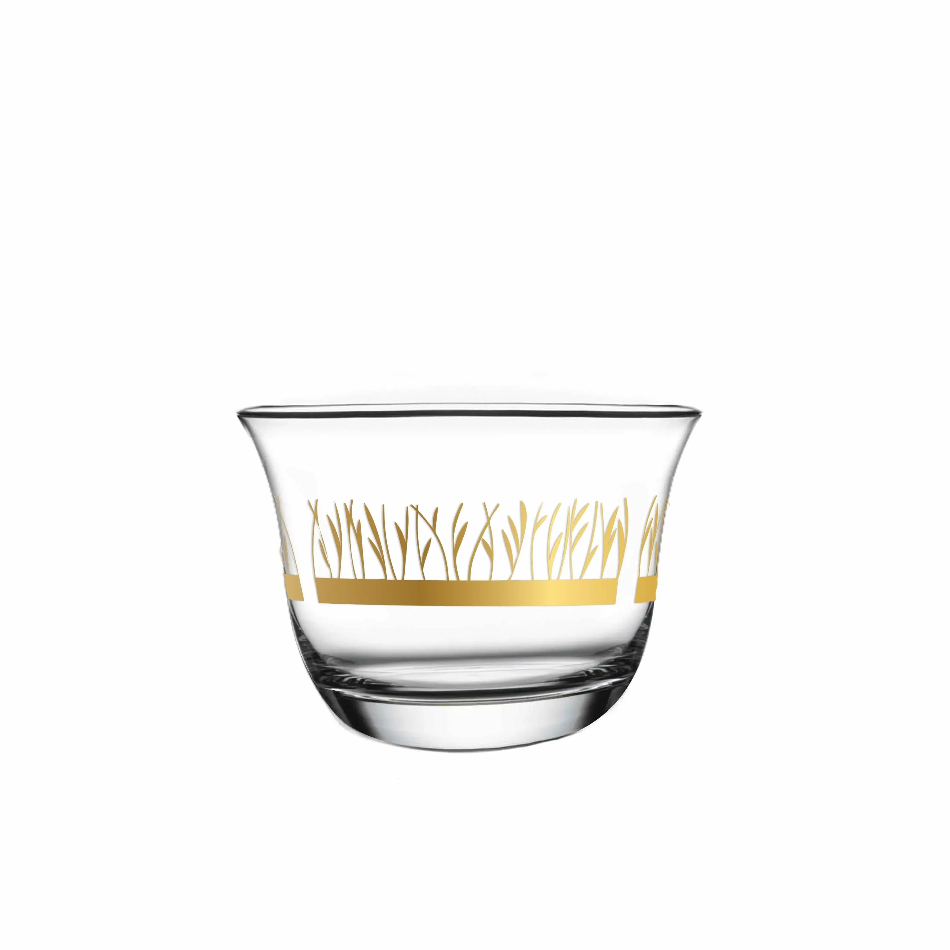 Touch Golden Ivy Set Of 12 Pcs Cawa Cups | Home Touch Golden Ivy Set Of 12 Pcs Cawa Cups | Home