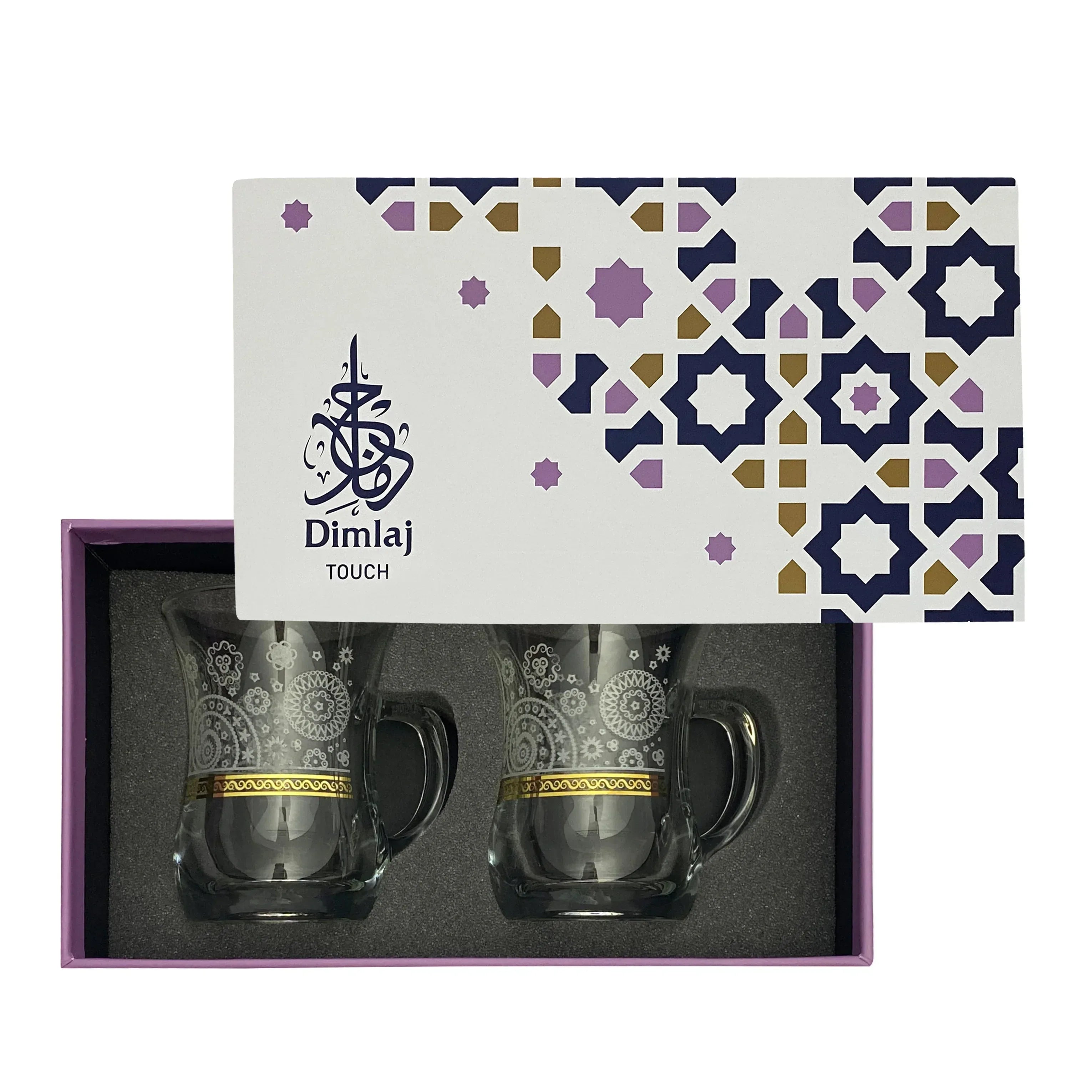 Touch Paisley Set Of 2 Pcs Mugs | Home Touch Paisley Set Of 2 Pcs Mugs | Home