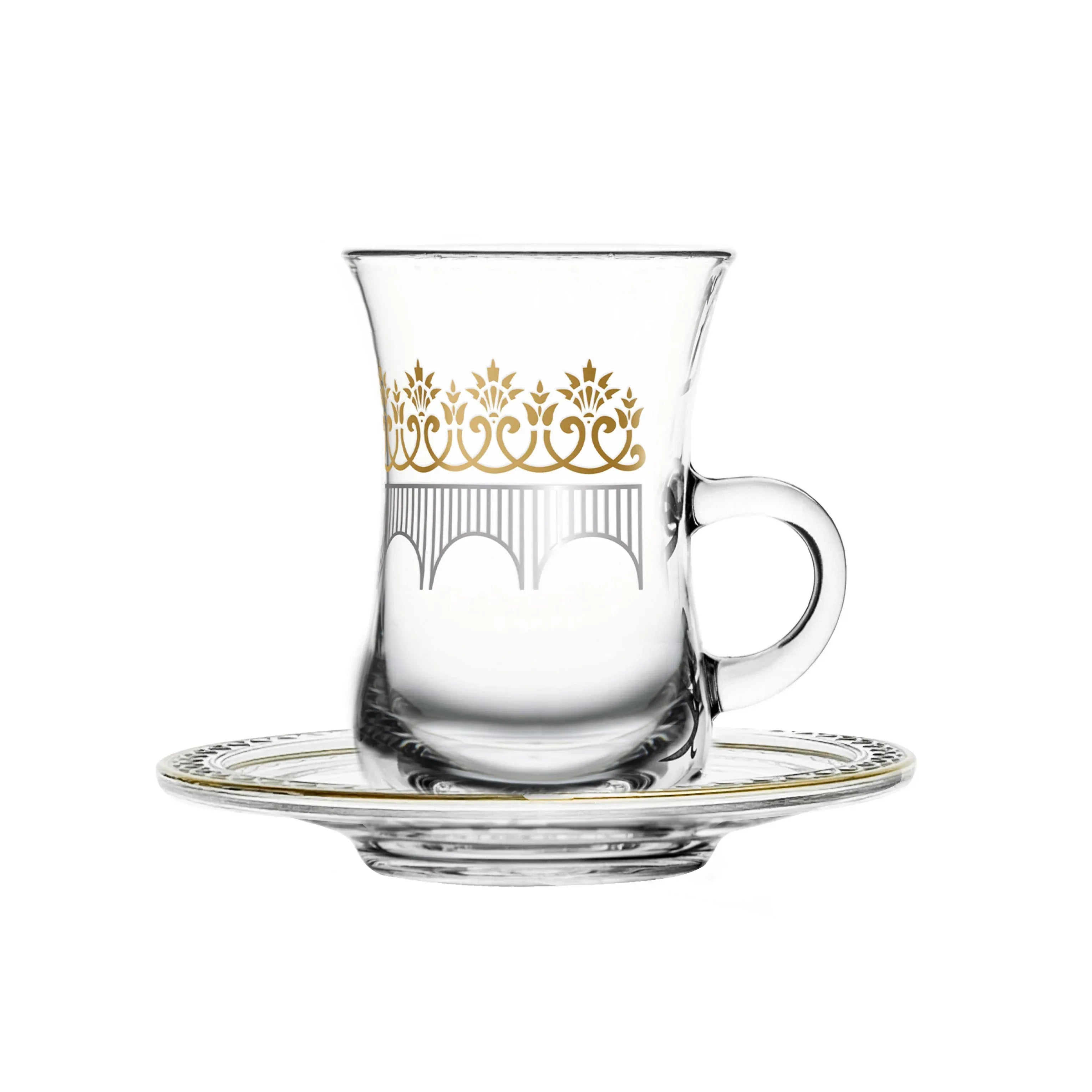 Touch Grace Set Of 6 Pcs Tea Cups and Saucers | Home