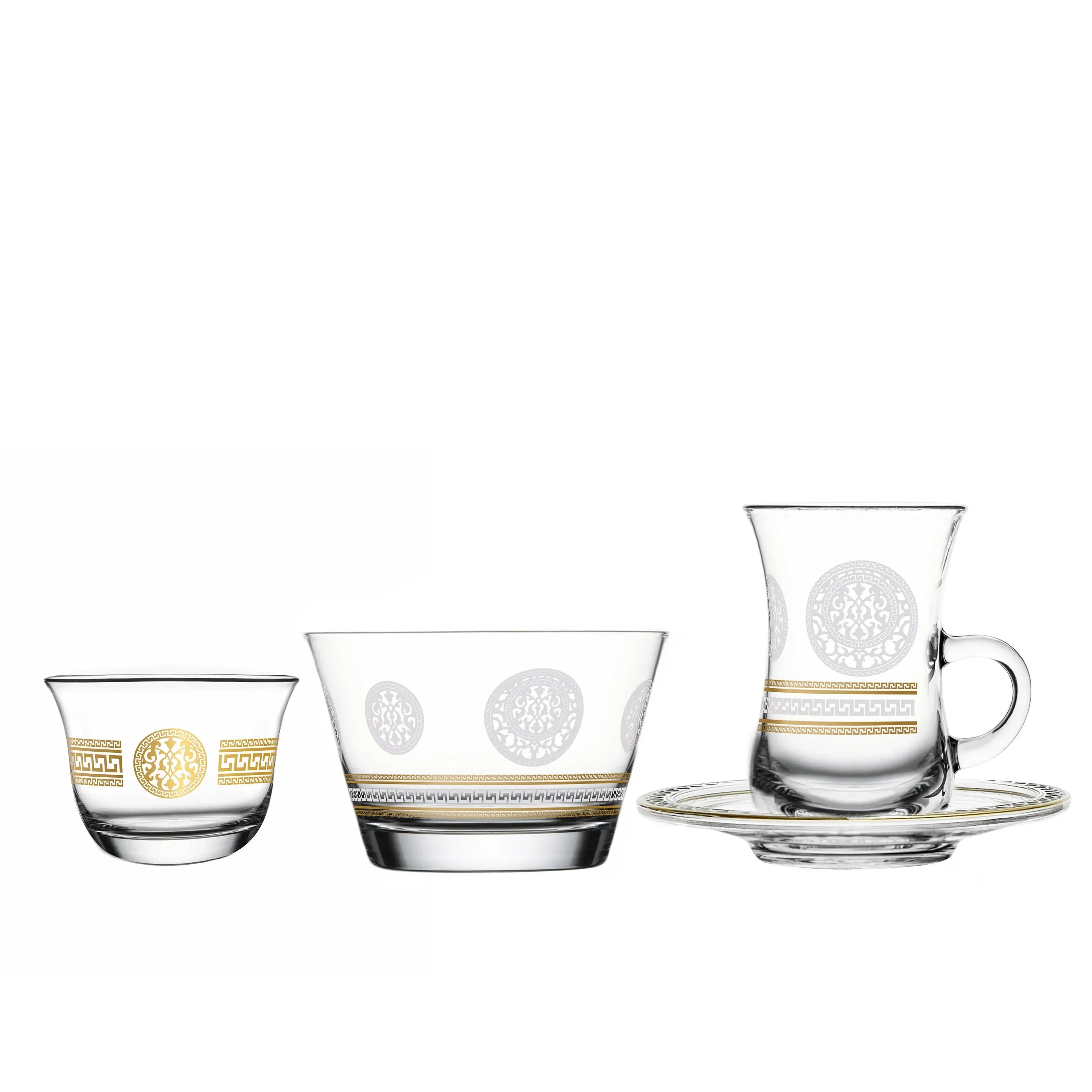 Touch Crest Set of 19 Pcs Assorted Serveware | Home