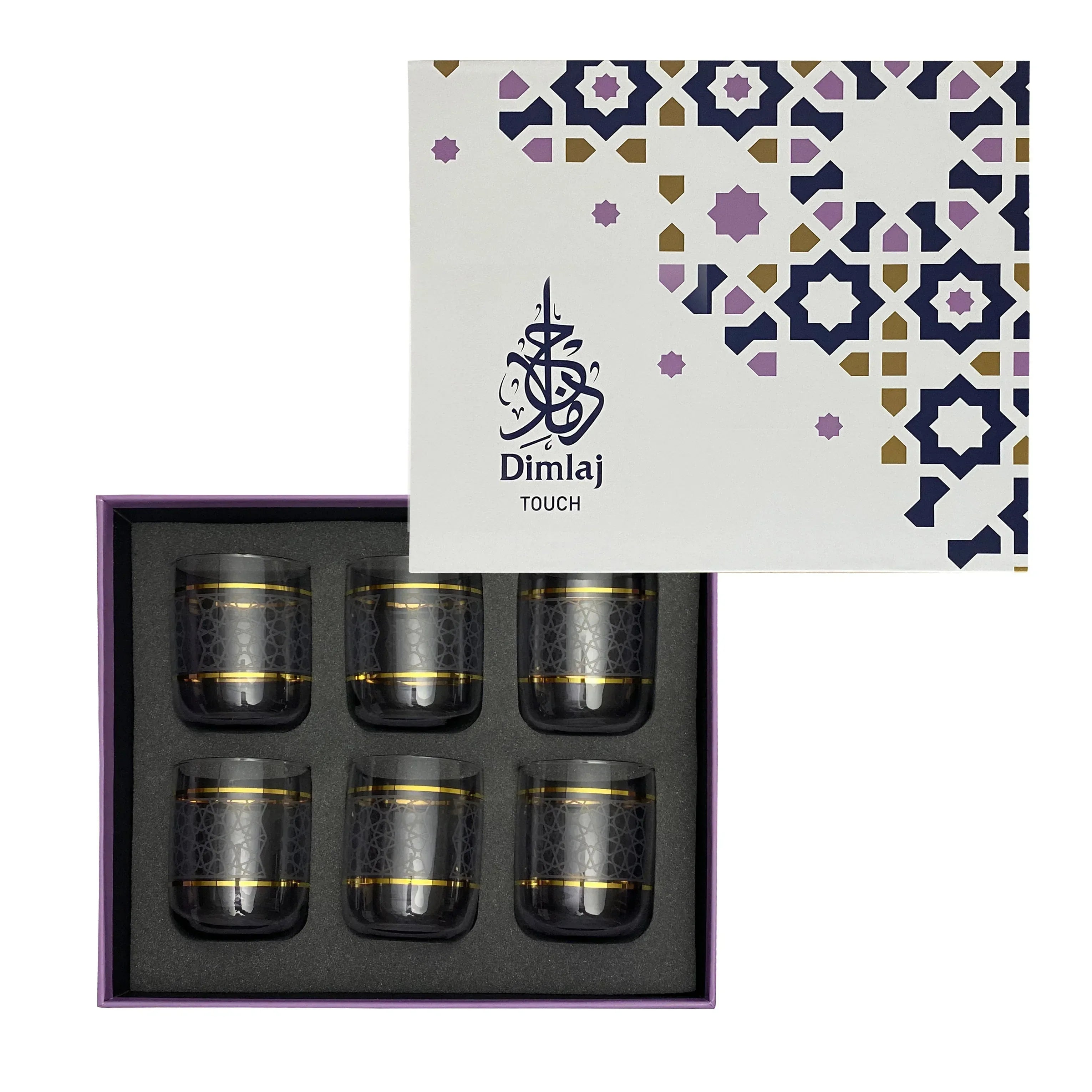 Touch Azha Set Of 6 Pcs Short Tumblers | Home Touch Azha Set Of 6 Pcs Short Tumblers | Home