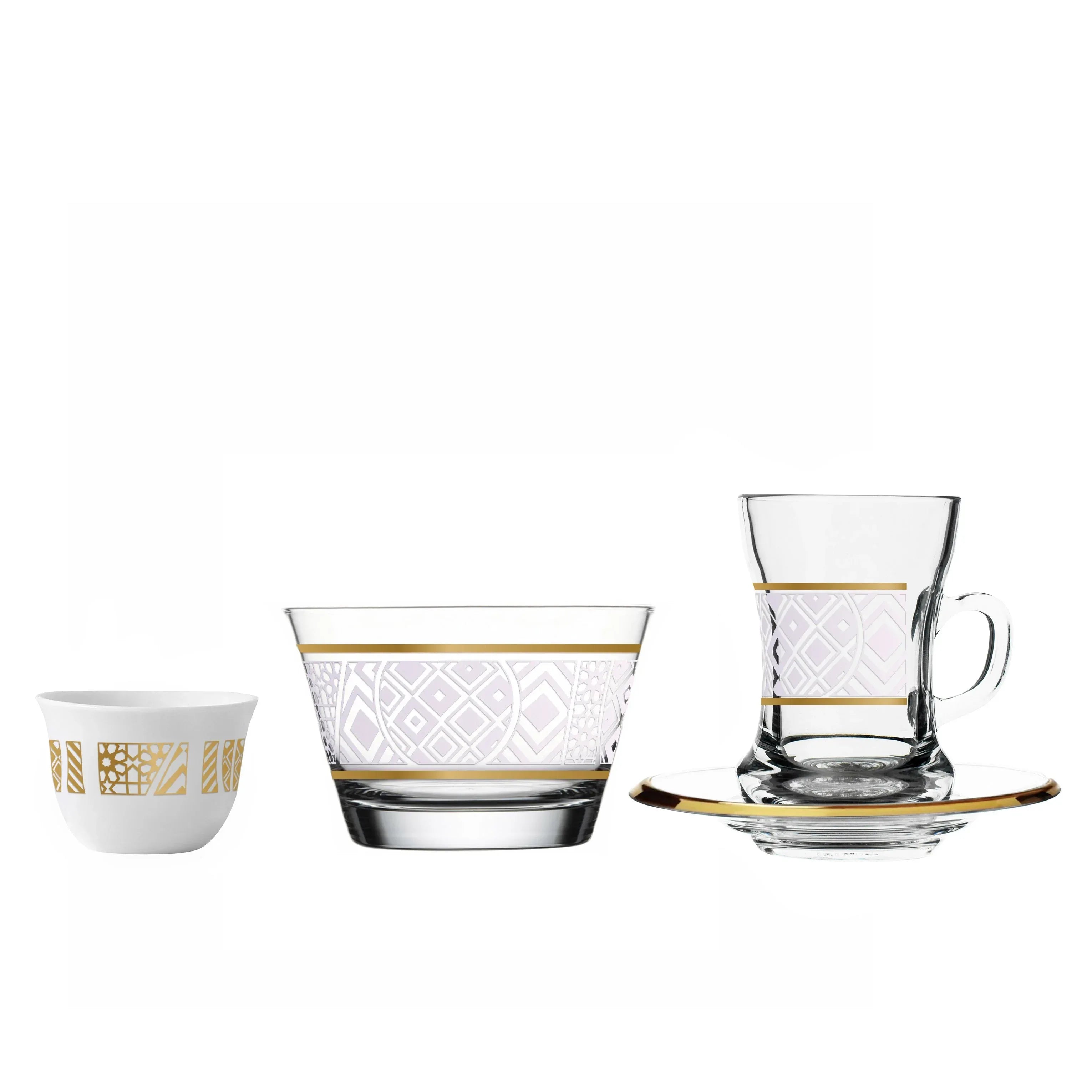 Touch Retro Set of 19 Pcs Assorted Serveware | Home