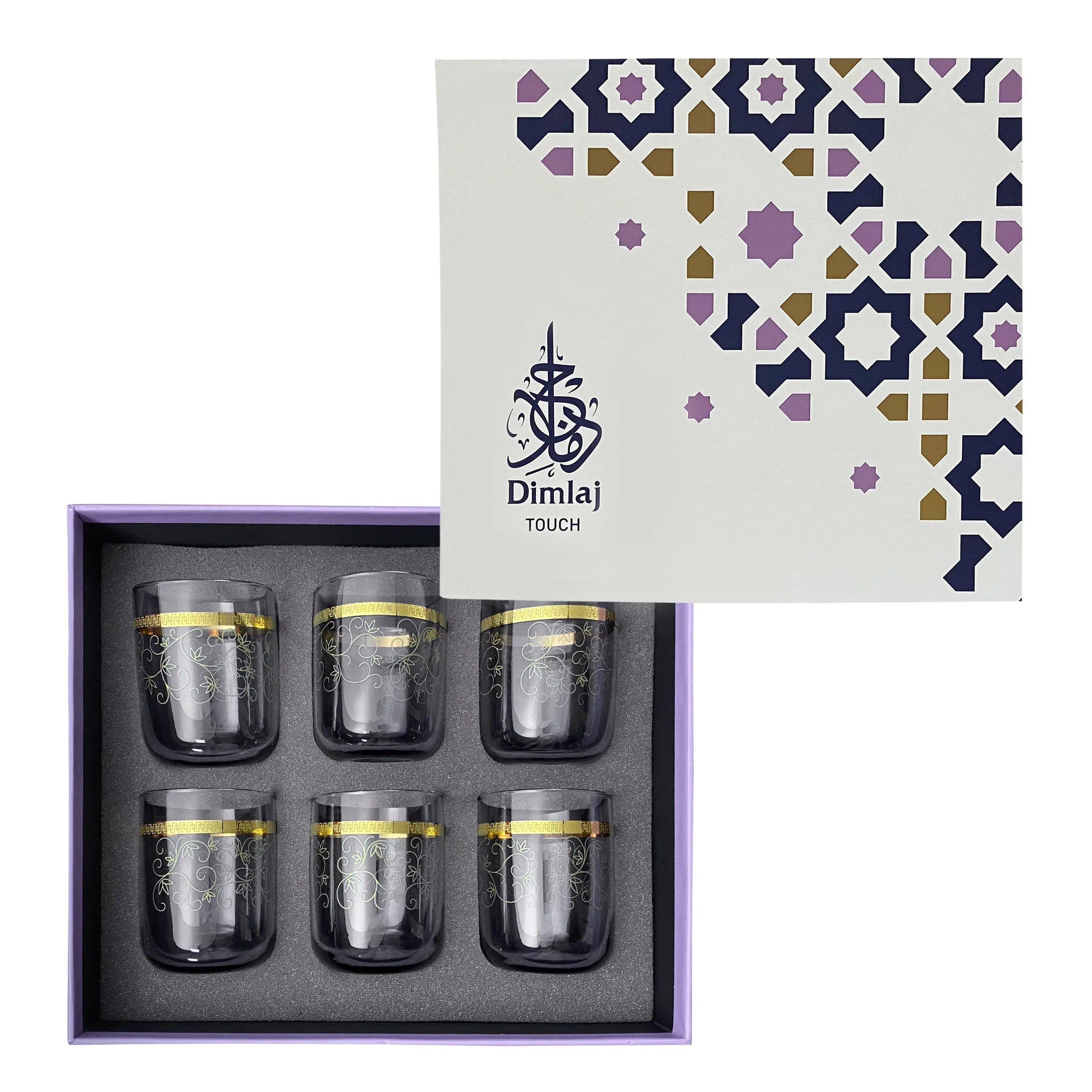 Touch Tendri Set Of 6 Pcs Short Tumblers | Home Touch Tendri Set Of 6 Pcs Short Tumblers | Home