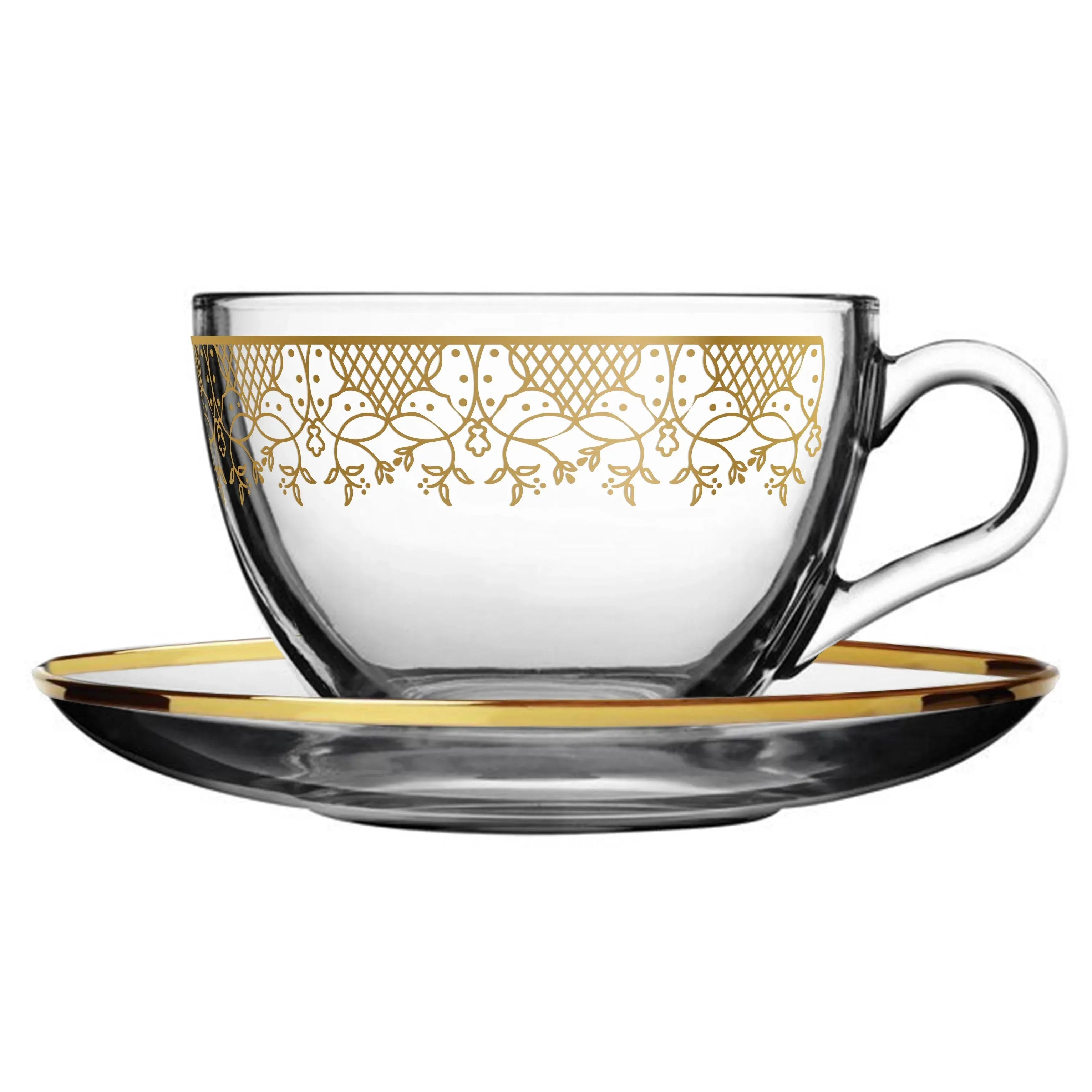 Touch Sitara Set Of 6 Pcs Tea Cups and Saucers | Home