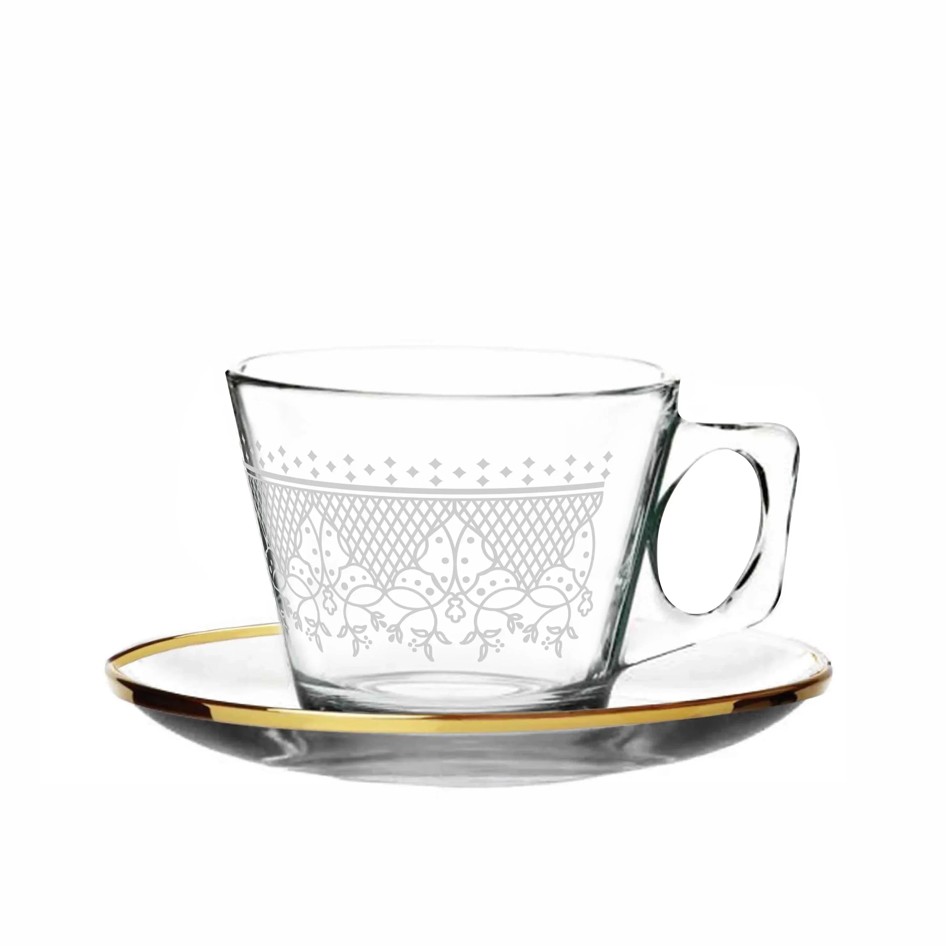 Touch Sitara Set of 6 Pcs Coffee Cups and Saucers | Home