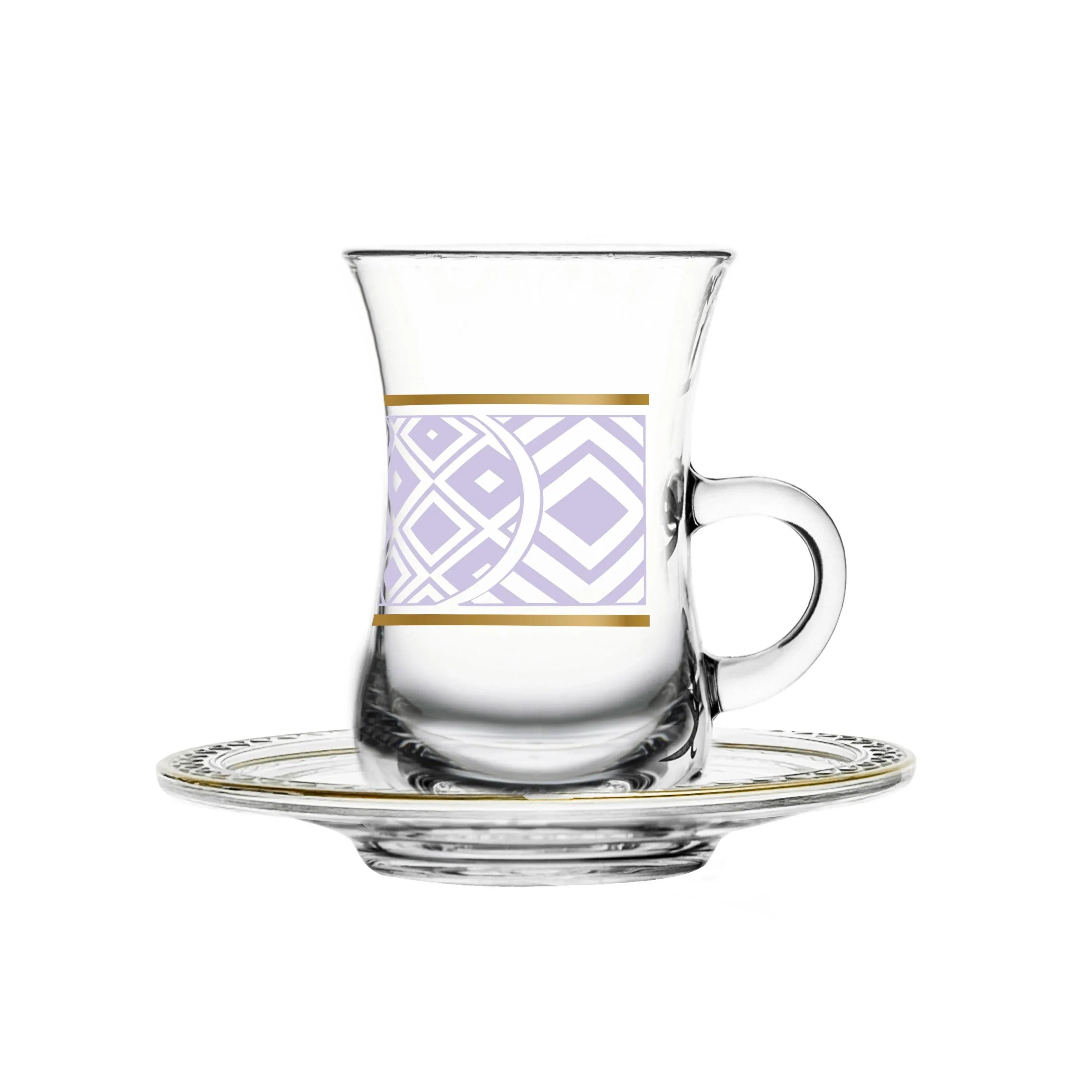 Touch Retro Set Of 6 Pcs Tea Cups and Saucers | Home