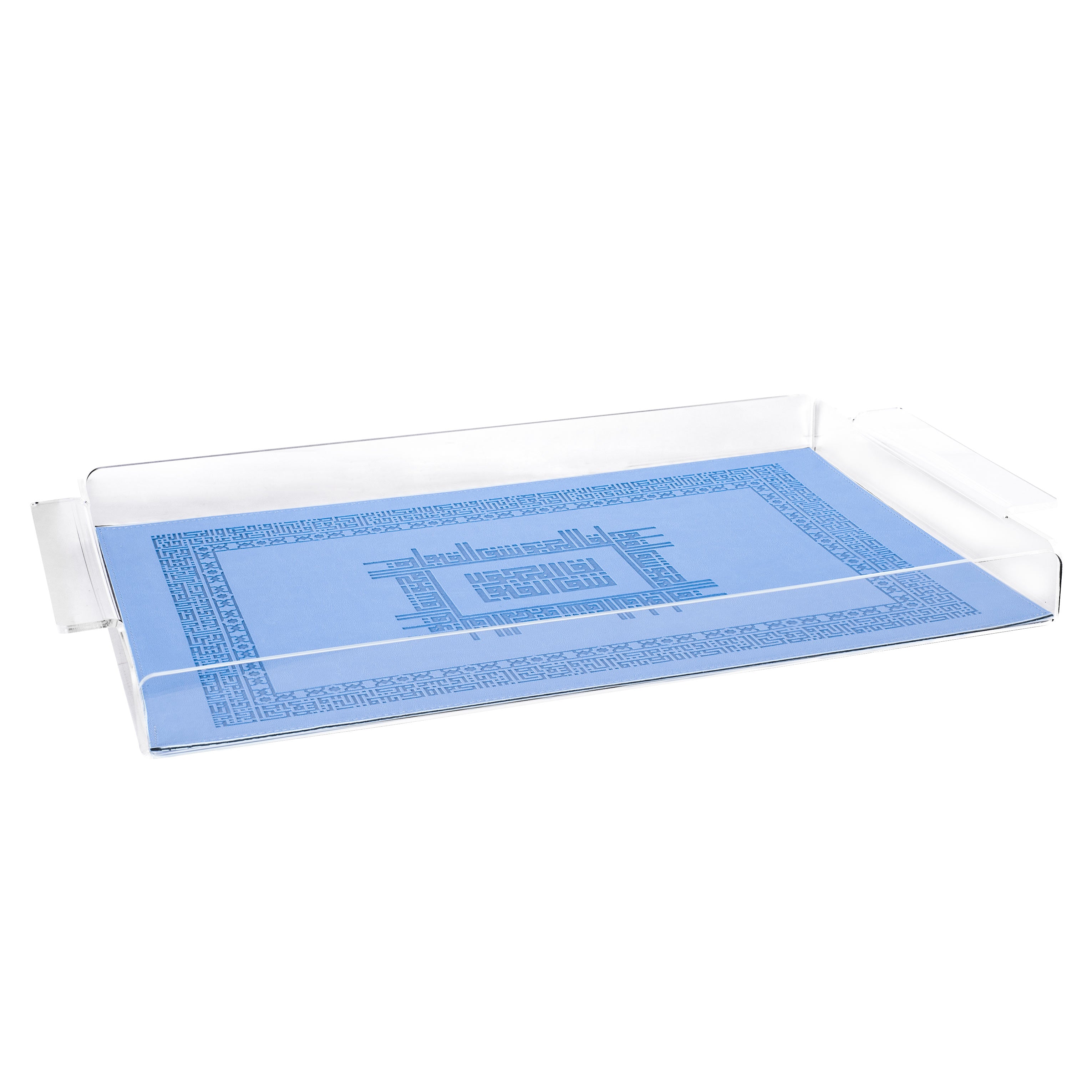 Dimlaj Shafa Acrylic Serving Tray (Turquoise) | Home