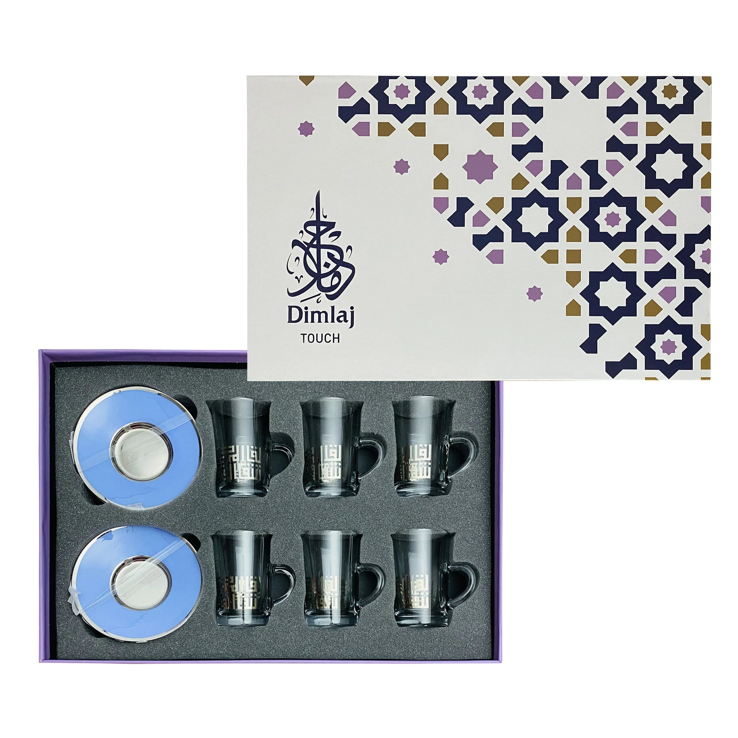 Touch Spirit Set Of 6 Pcs Tea Cups and Saucers | Home Touch Spirit Set Of 6 Pcs Tea Cups and Saucers | Home