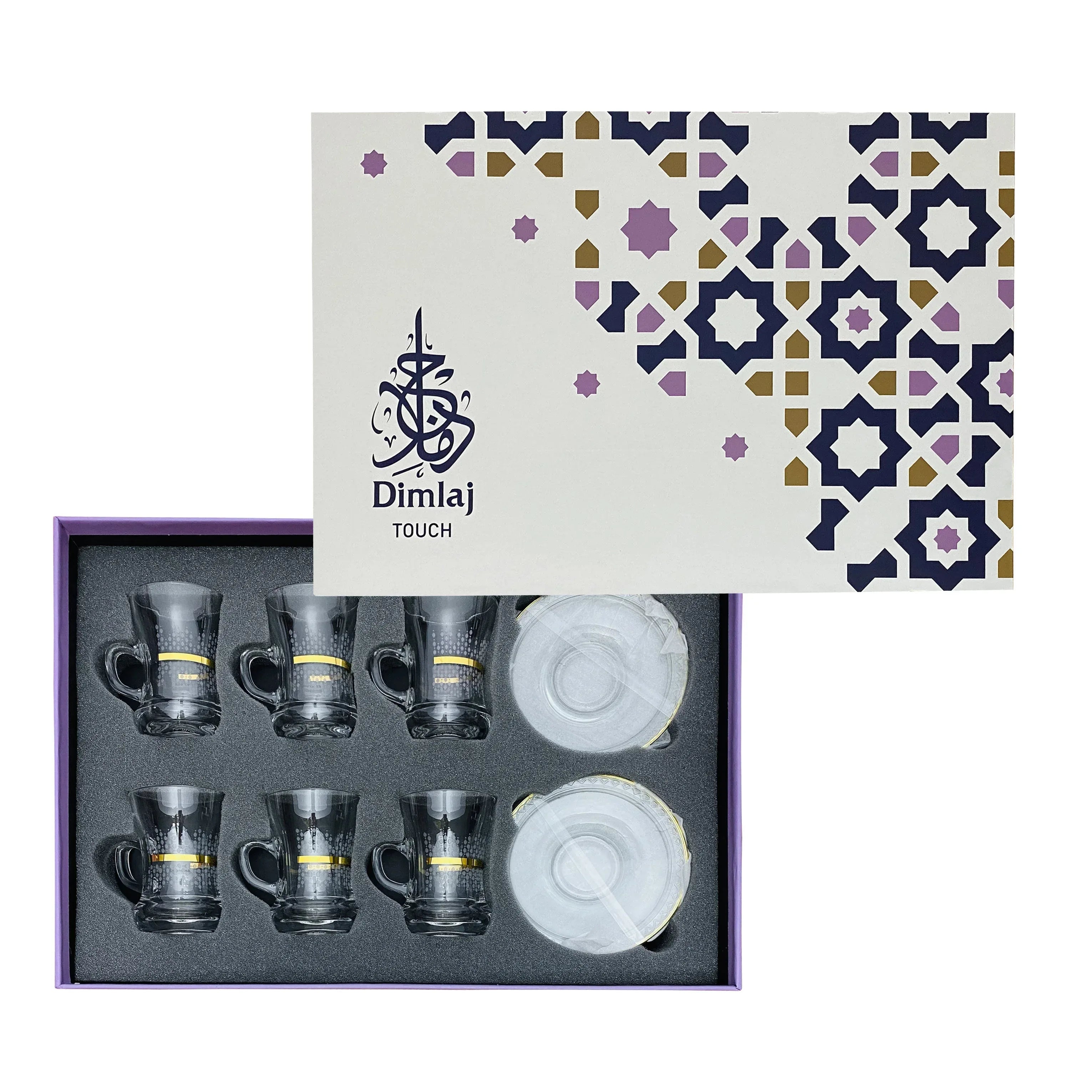 Touch Harmony Set Of 6 Pcs Tea Cups and Saucers | Home Touch Harmony Set Of 6 Pcs Tea Cups and Saucers | Home