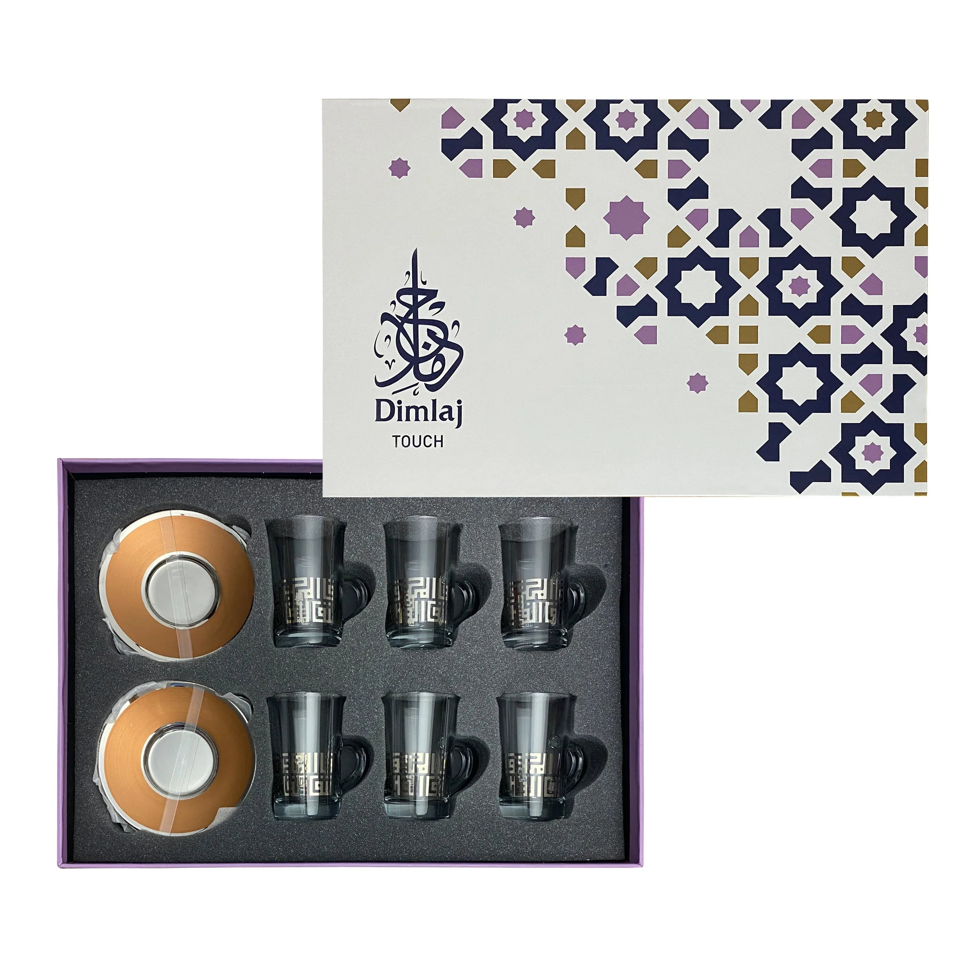 Touch Spirit Set Of 6 Pcs Tea Cups and Saucers | Home Touch Spirit Set Of 6 Pcs Tea Cups and Saucers | Home