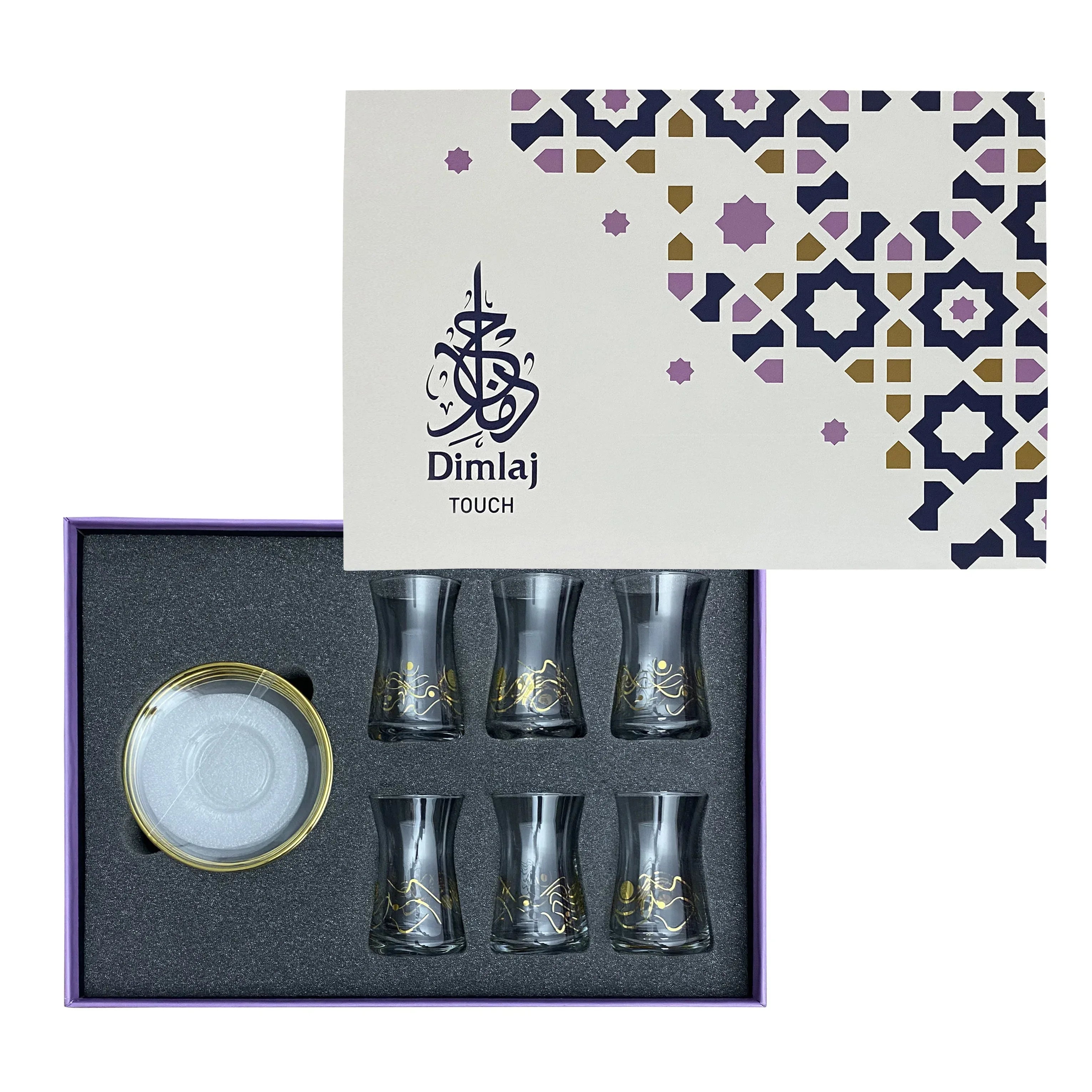 Touch Kawkab Set Of 6 Pcs Tea Cups and Saucers | Home Touch Kawkab Set Of 6 Pcs Tea Cups and Saucers | Home