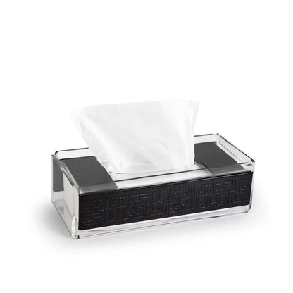 Dimlaj Shafa Acrylic Tissue Box (Black) - Premium Table Accessories from Shafa By Dimlaj - Just $45! Shop online now at Dimlaj Jordan 