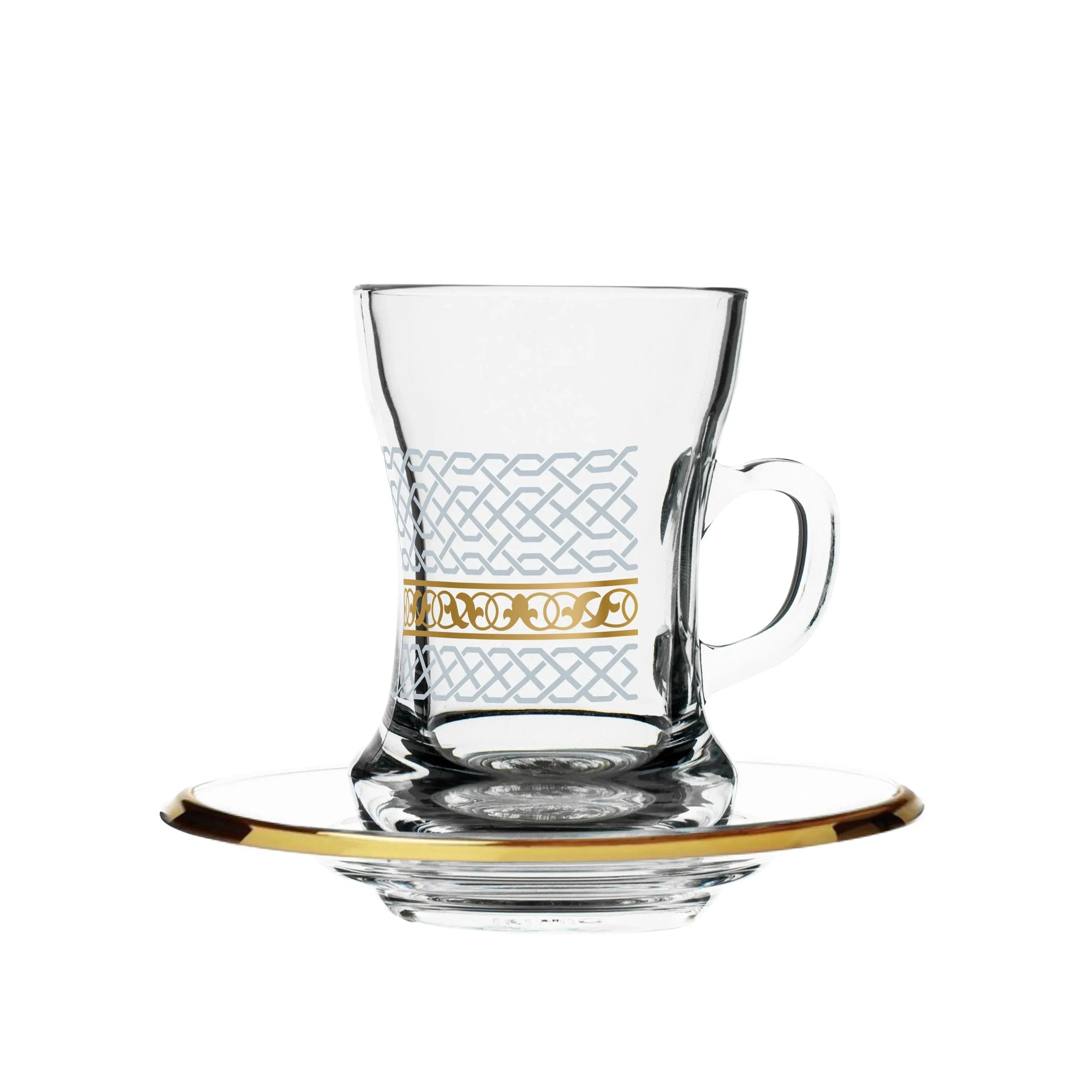 Touch Loop Set Of 6 Pcs Tea Cups and Saucers | Home Touch Loop Set Of 6 Pcs Tea Cups and Saucers | Home