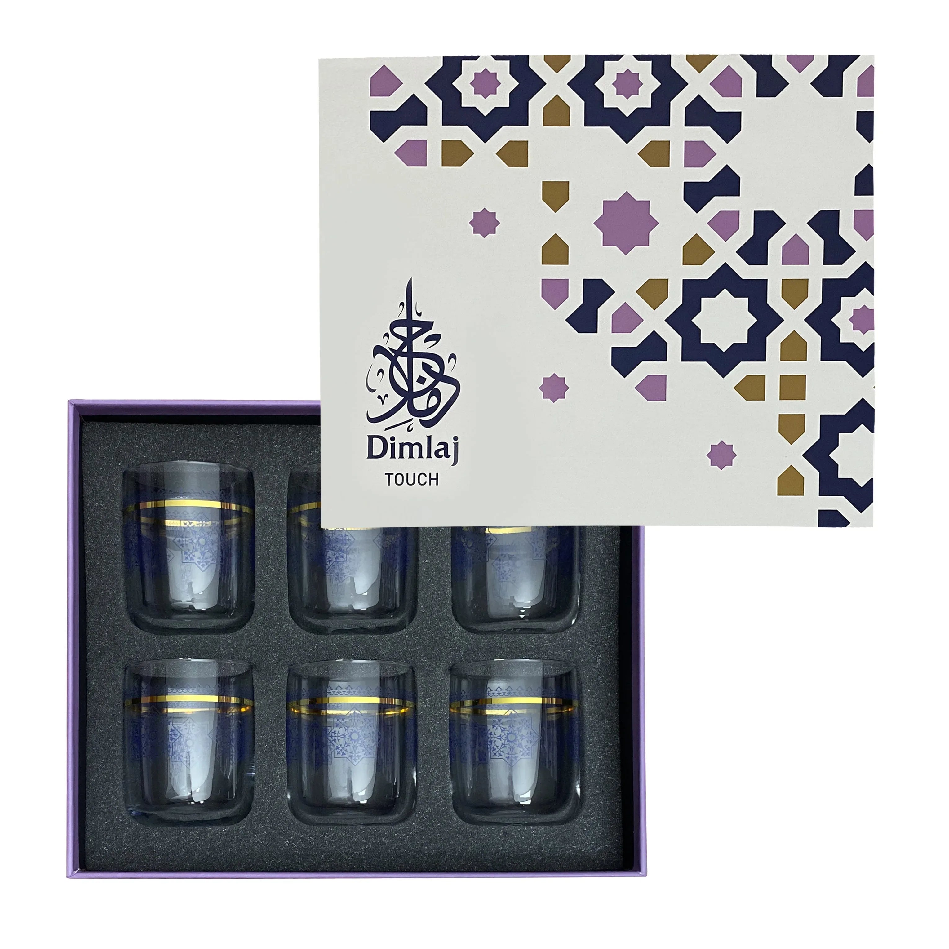 Touch Aster Set Of 6 Pcs Short Tumblers | Home Touch Aster Set Of 6 Pcs Short Tumblers | Home