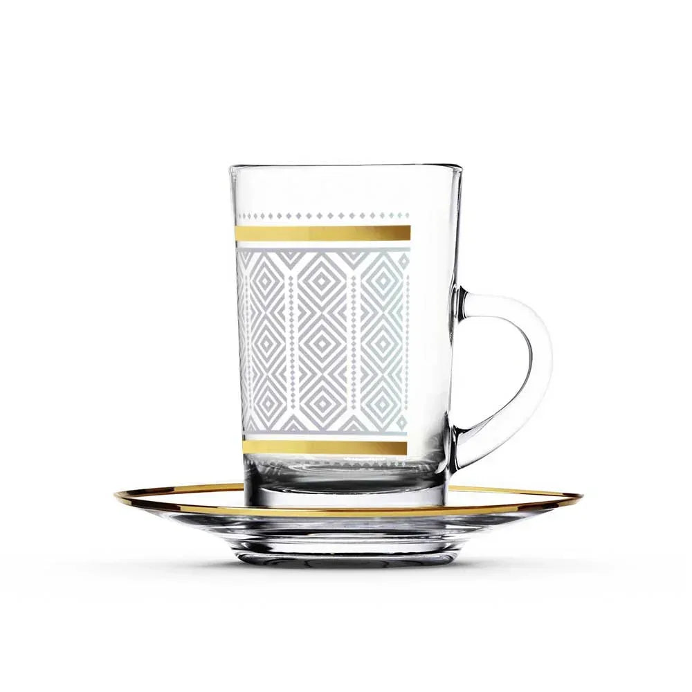 Touch Trails Set Of 6 Pcs Short Tumblers | Home Touch Trails Set Of 6 Pcs Short Tumblers | Home