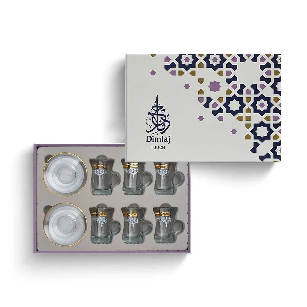 Touch Elixir Set Of 6 Pcs Tea Cups and Saucers | Home Touch Elixir Set Of 6 Pcs Tea Cups and Saucers | Home