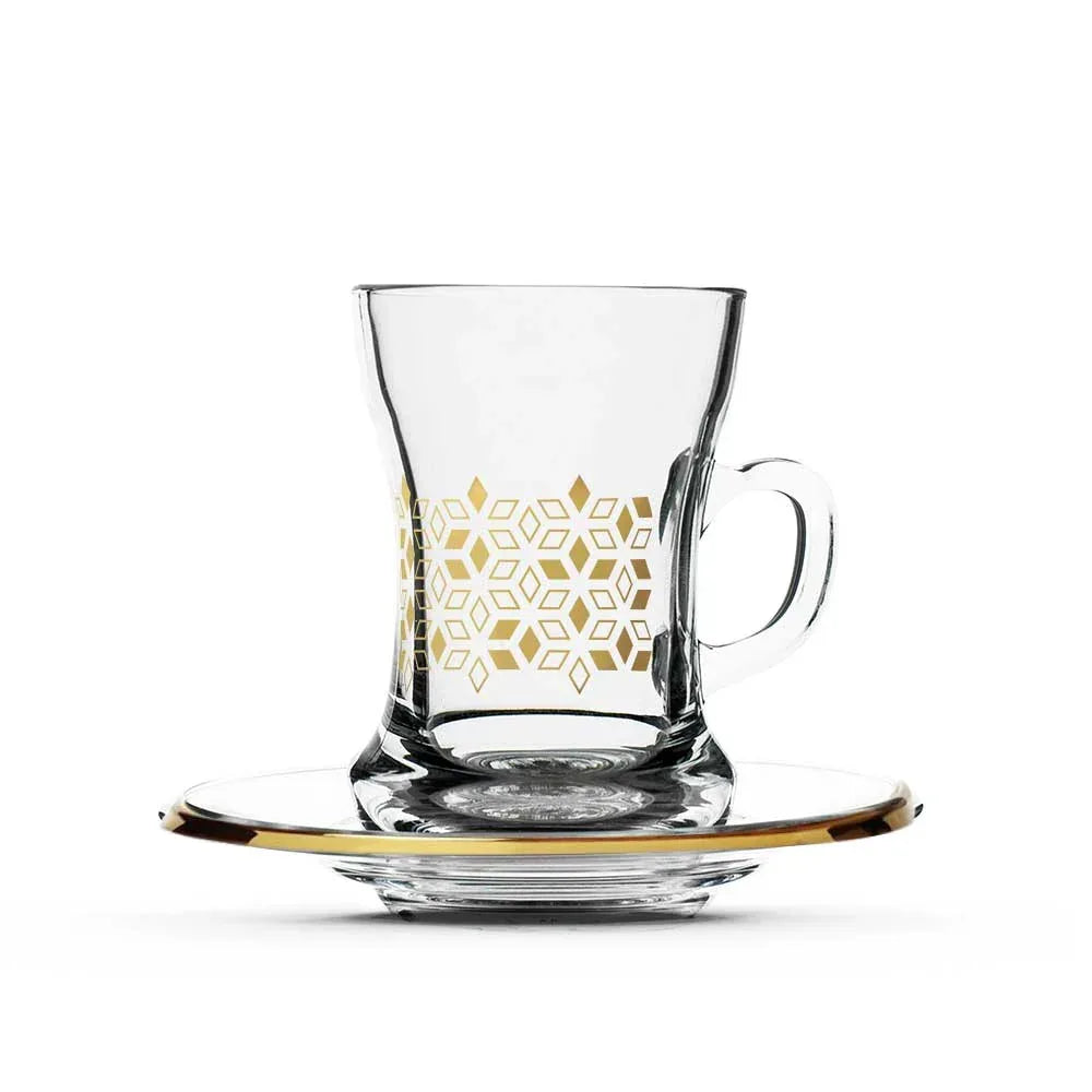 Touch Petal Set Of 6 Pcs Tea Cups and Saucers | Home Touch Petal Set Of 6 Pcs Tea Cups and Saucers | Home