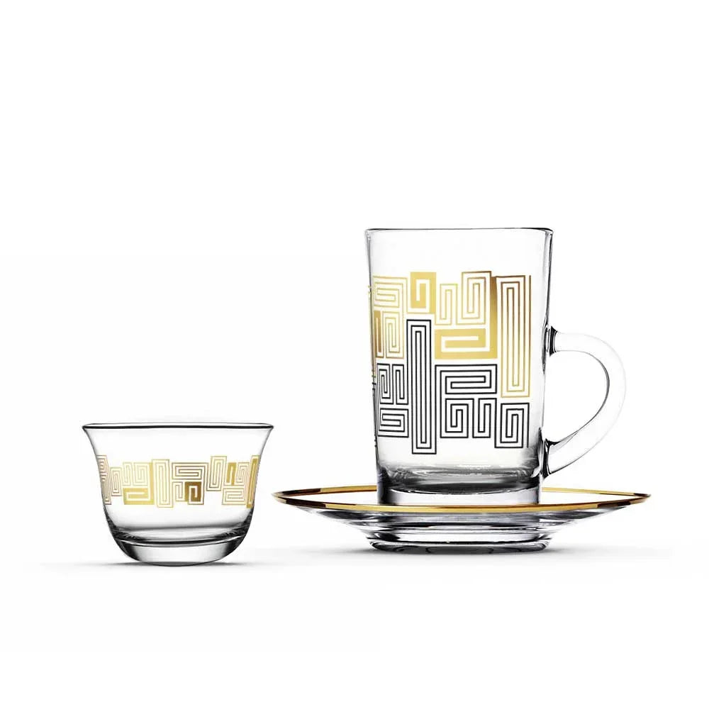 Touch Echo Set of 18 Pcs Assorted Drinkware | Home