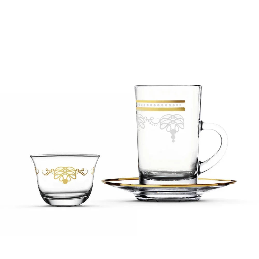 Touch Elixir Set of 18 Pcs Assorted Drinkware | Home
