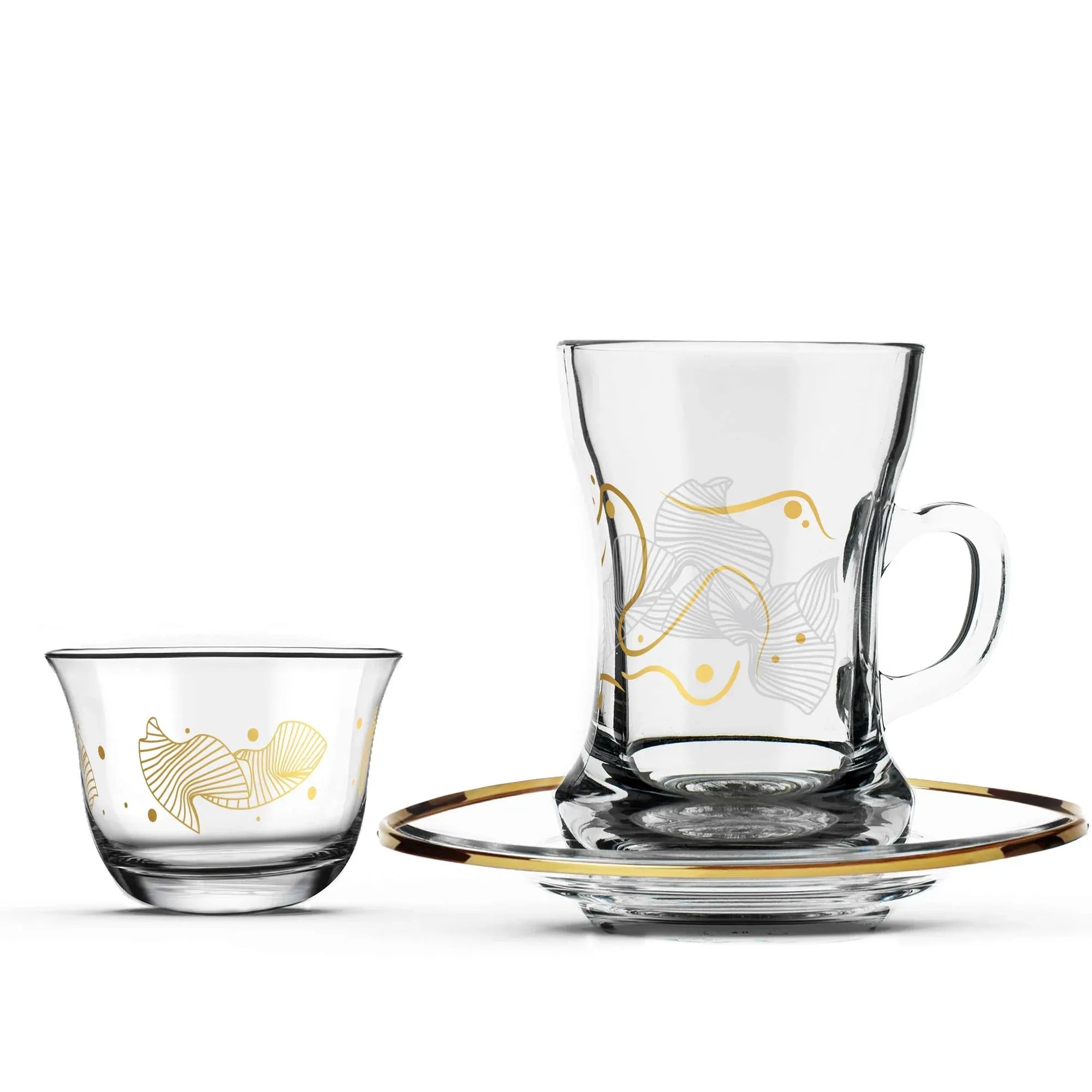 Touch Sky Set of 18 Pcs Assorted Drinkware | Home