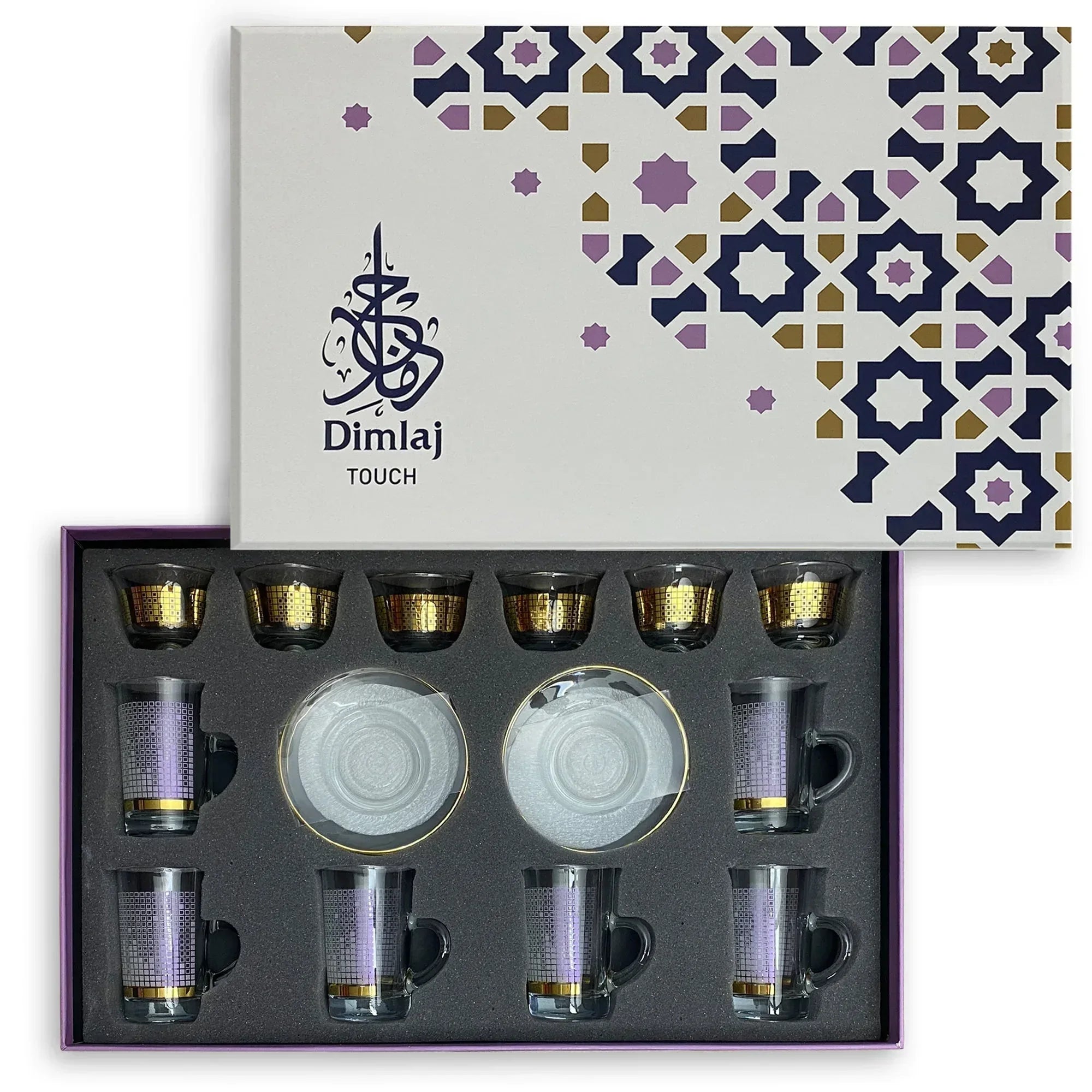 Touch Flow Set of 18 Pcs Assorted Drinkware | Home Touch Flow Set of 18 Pcs Assorted Drinkware | Home