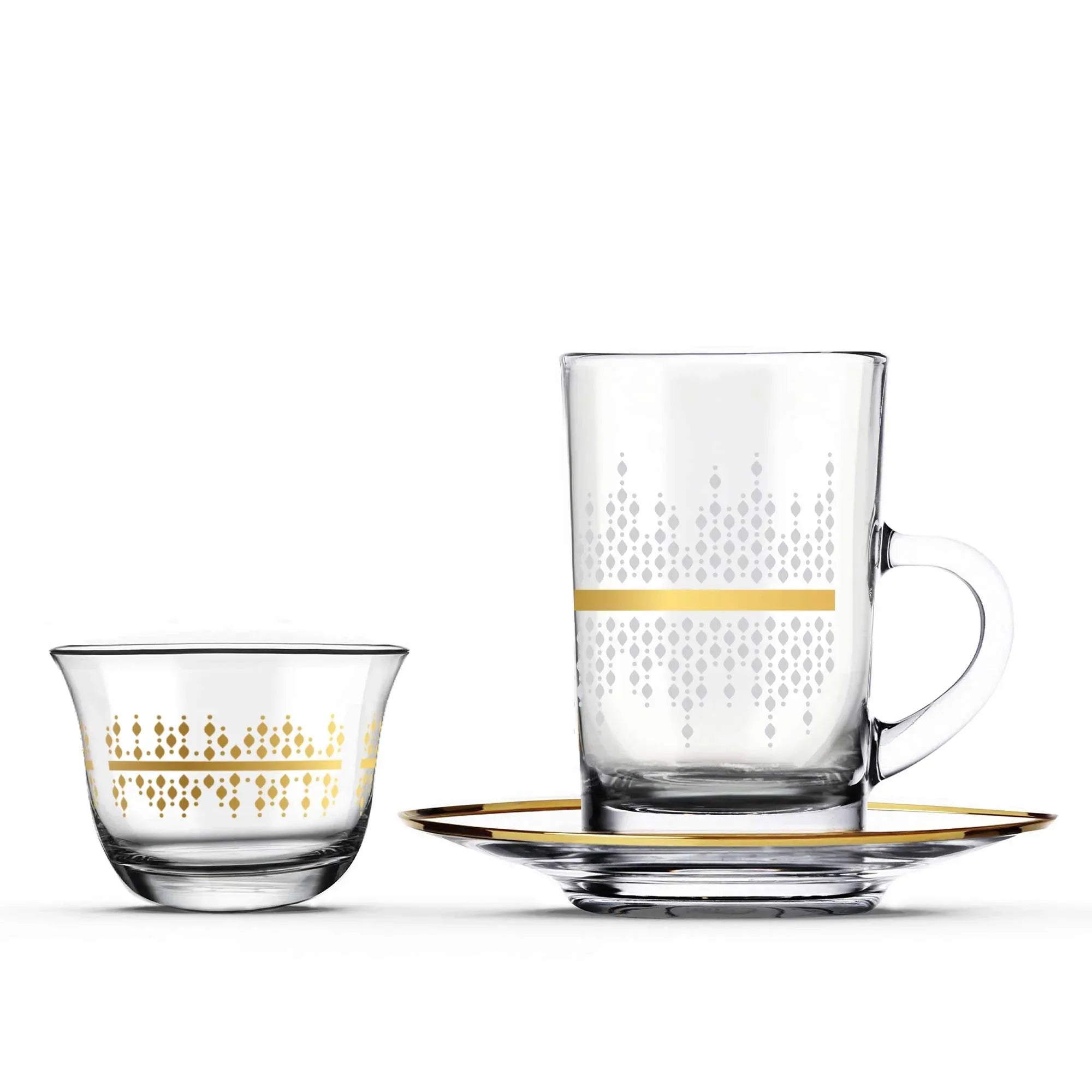 Touch Harmony Set of 18 Pcs Assorted Drinkware | Home