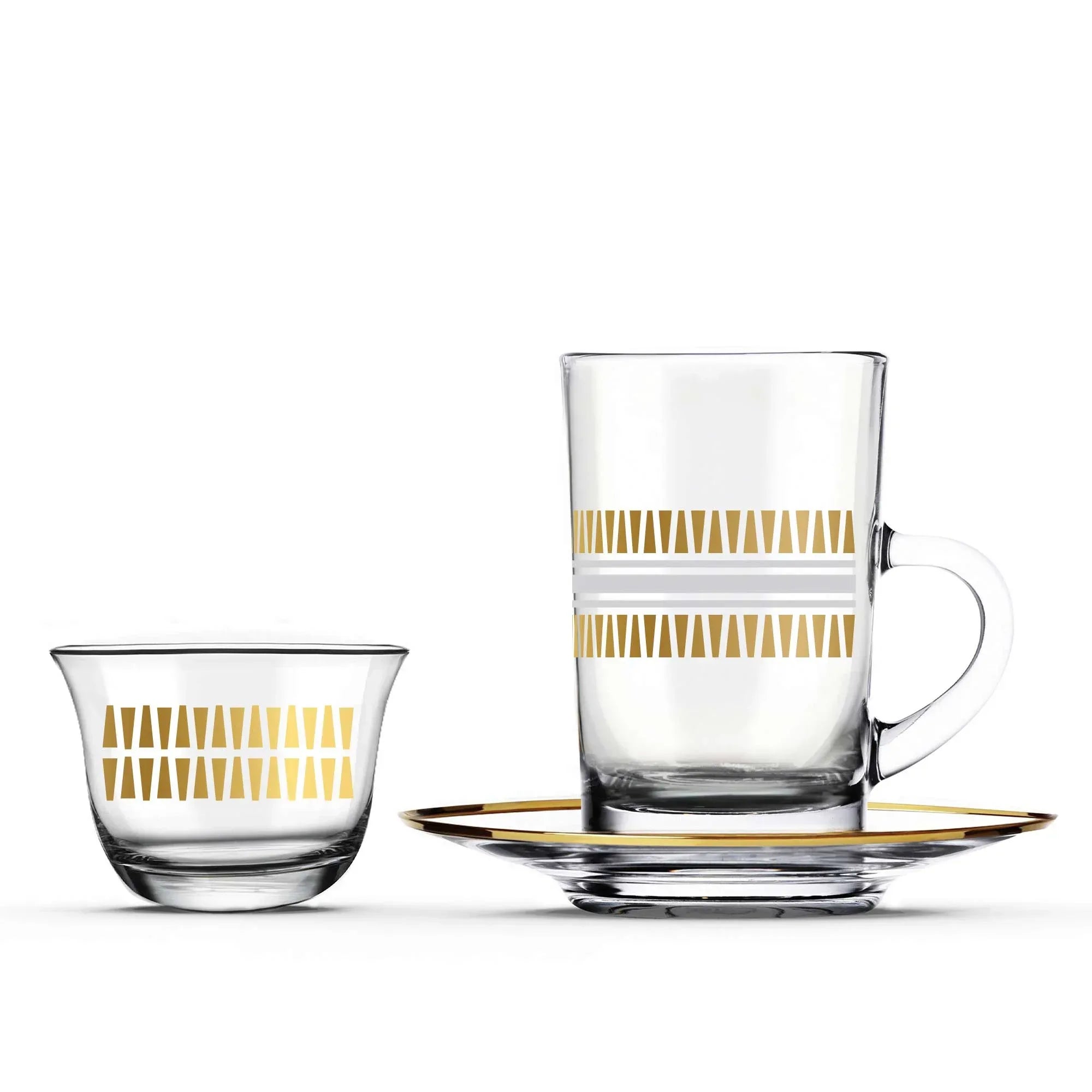 Touch Pure Set of 18 Pcs Assorted Drinkware | Home