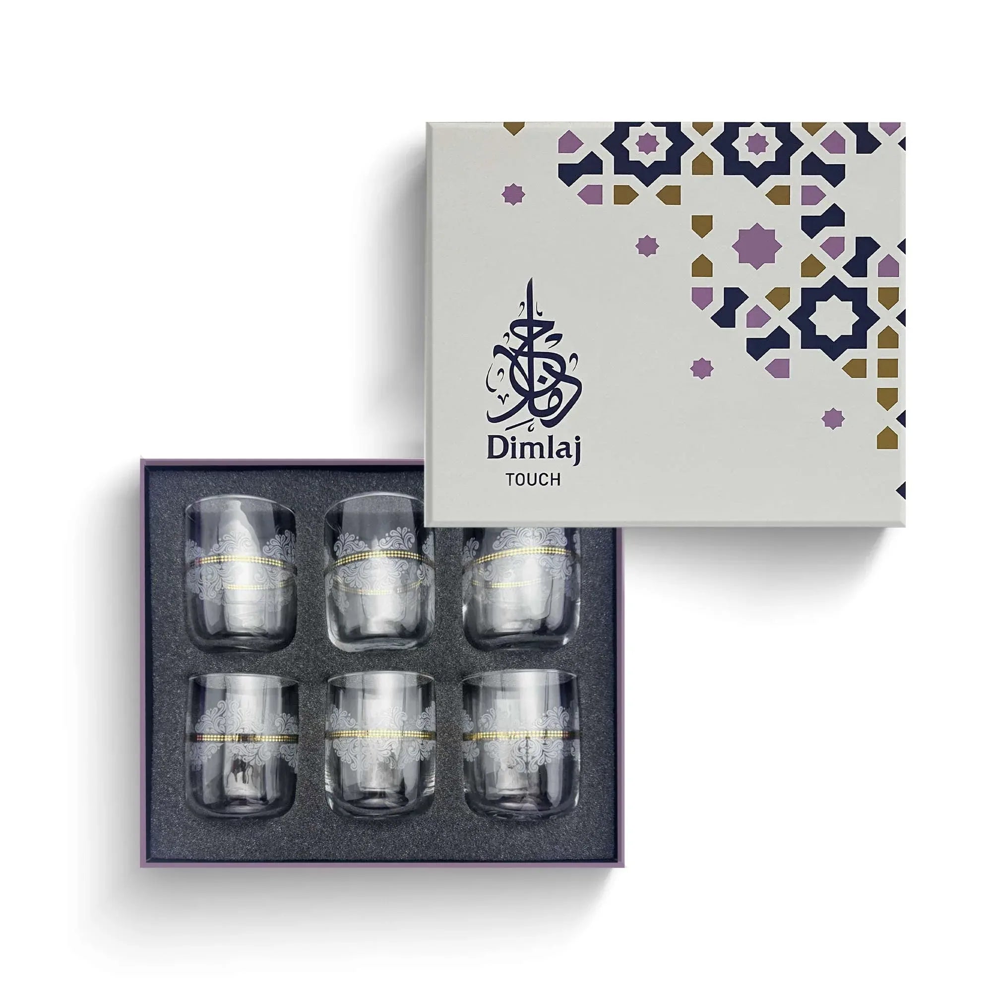 Touch Diadem Set Of 6 Pcs Short Tumblers | Home Touch Diadem Set Of 6 Pcs Short Tumblers | Home