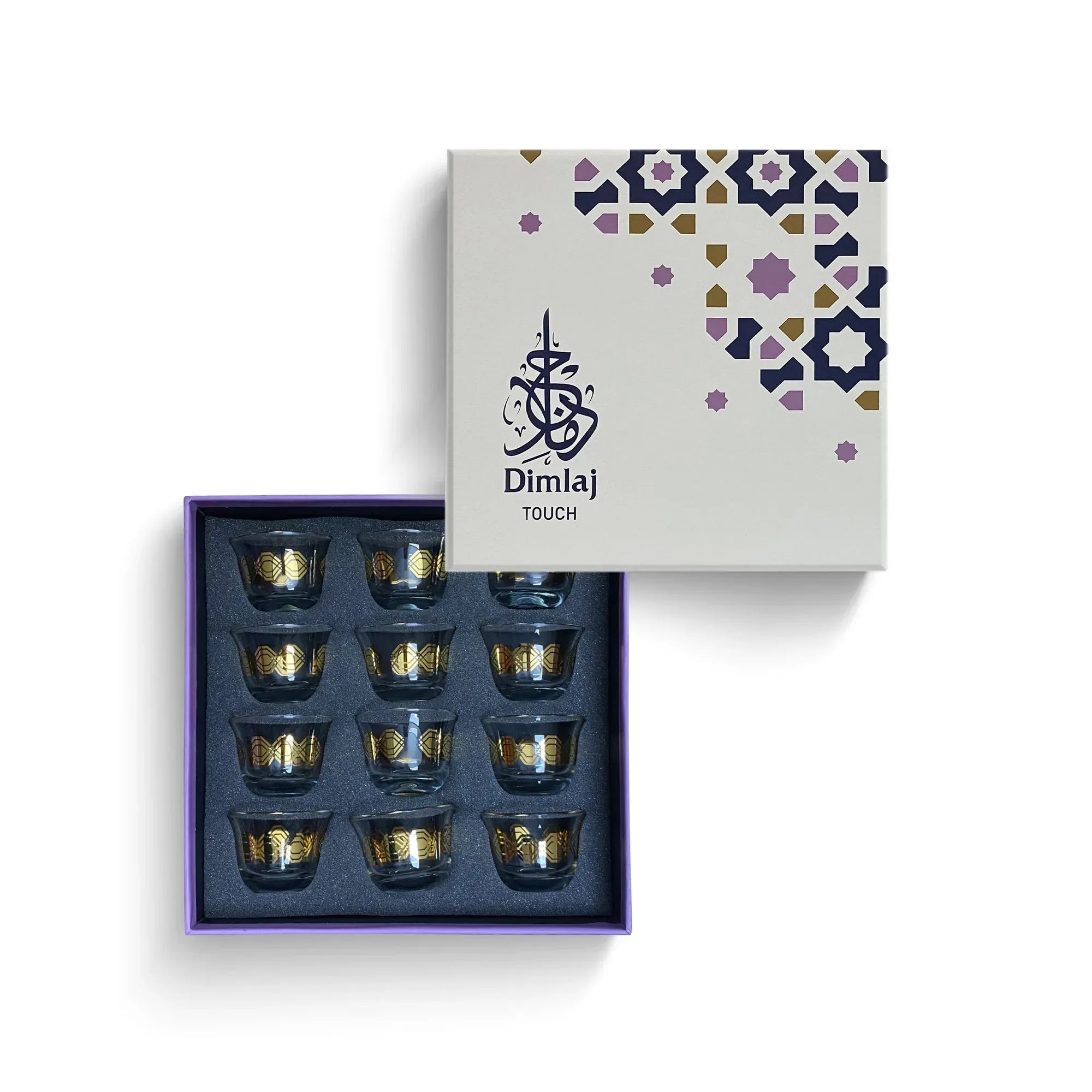 Touch Diamond Set Of 12 Pcs Cawa Cups | Home Touch Diamond Set Of 12 Pcs Cawa Cups | Home
